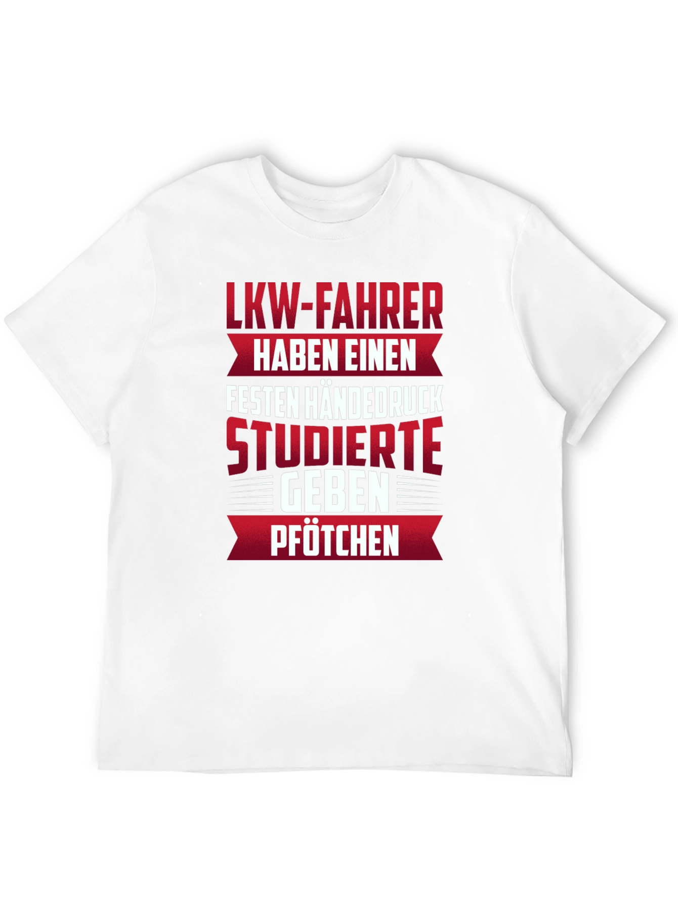 LKW-Fahrer Truck Driver Printed Black T-Shirt