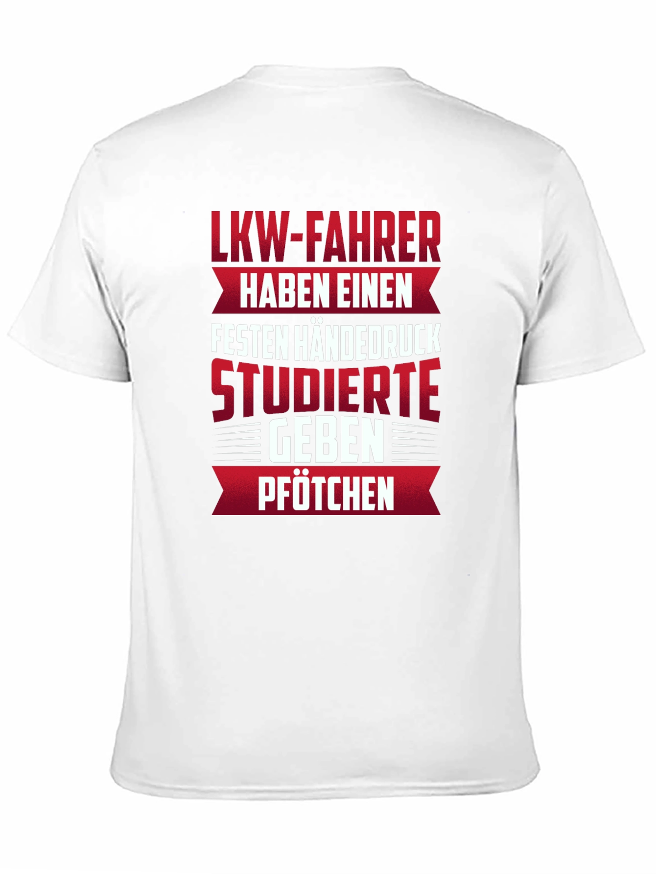 LKW-Fahrer Truck Driver Printed Black T-Shirt