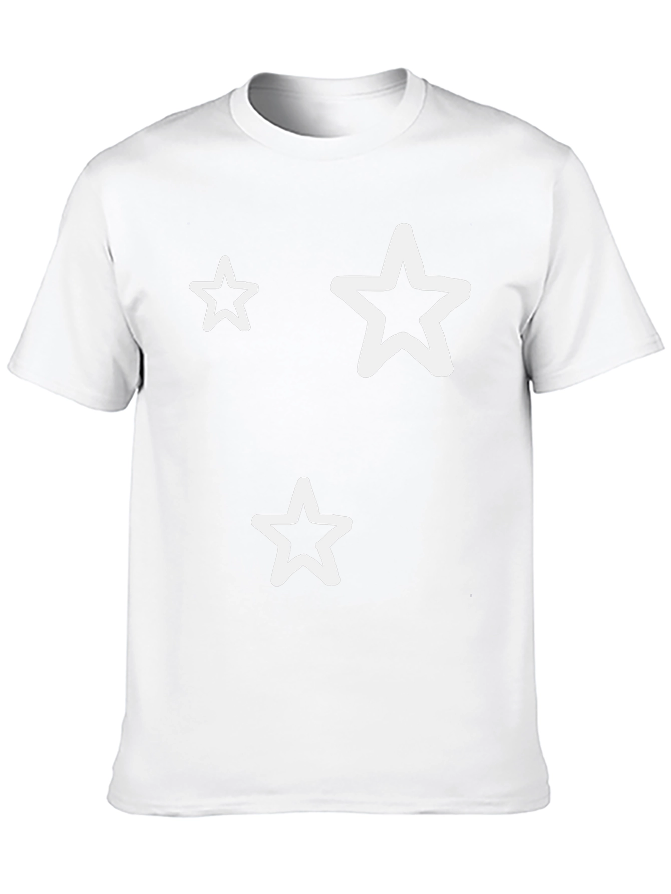 Star Outline Black T-Shirt - Stylish Graphic Tee