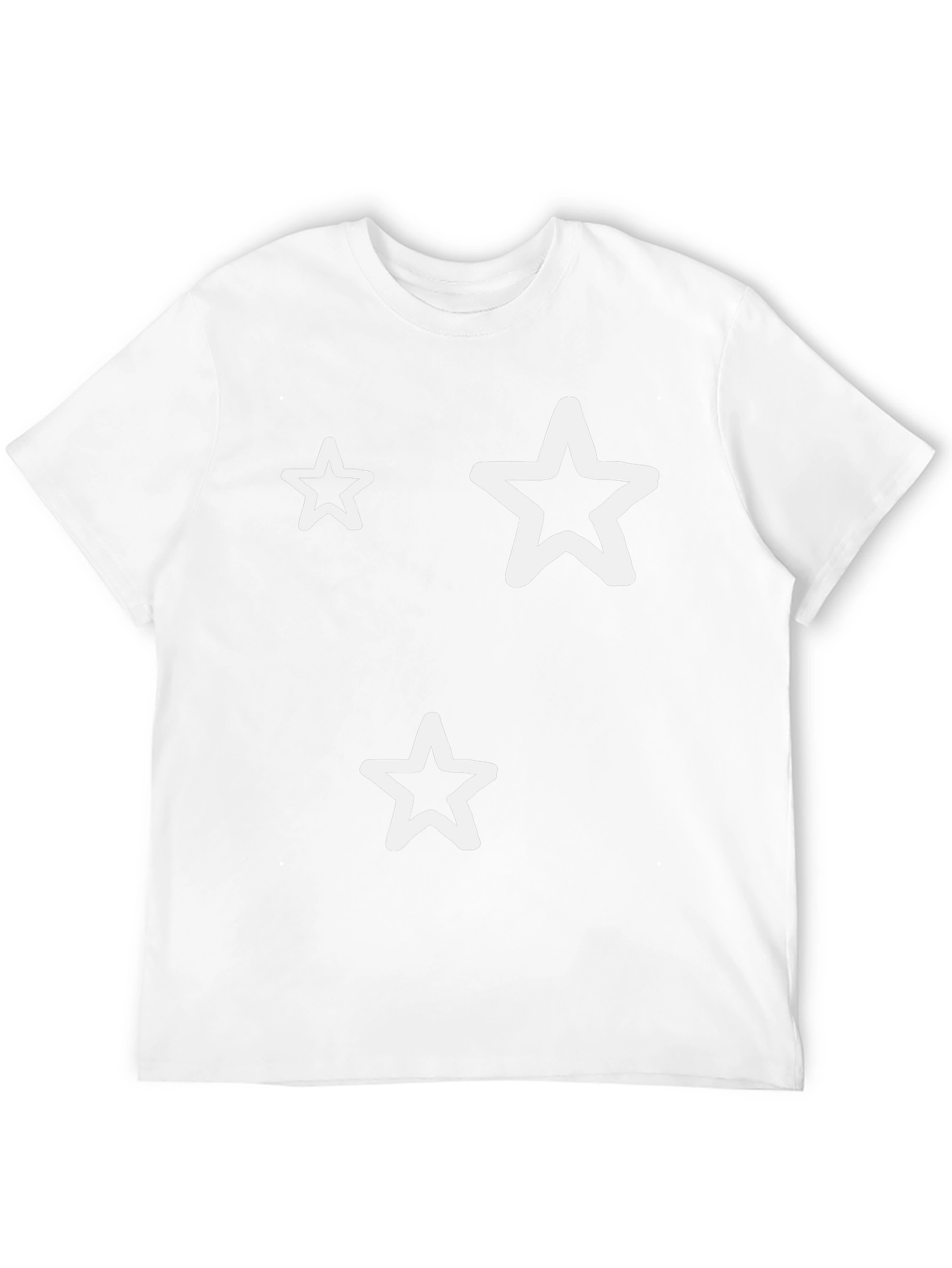 Star Outline Black T-Shirt - Stylish Graphic Tee
