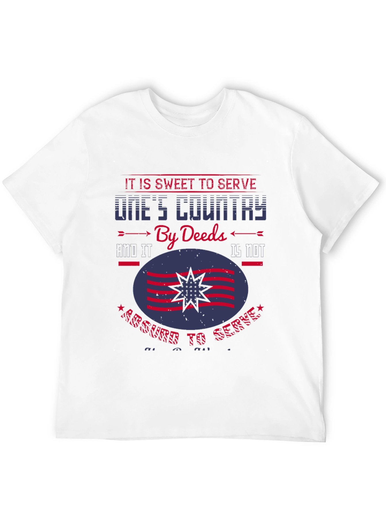 Patriotic Graphic Tee: Sweet to Serve