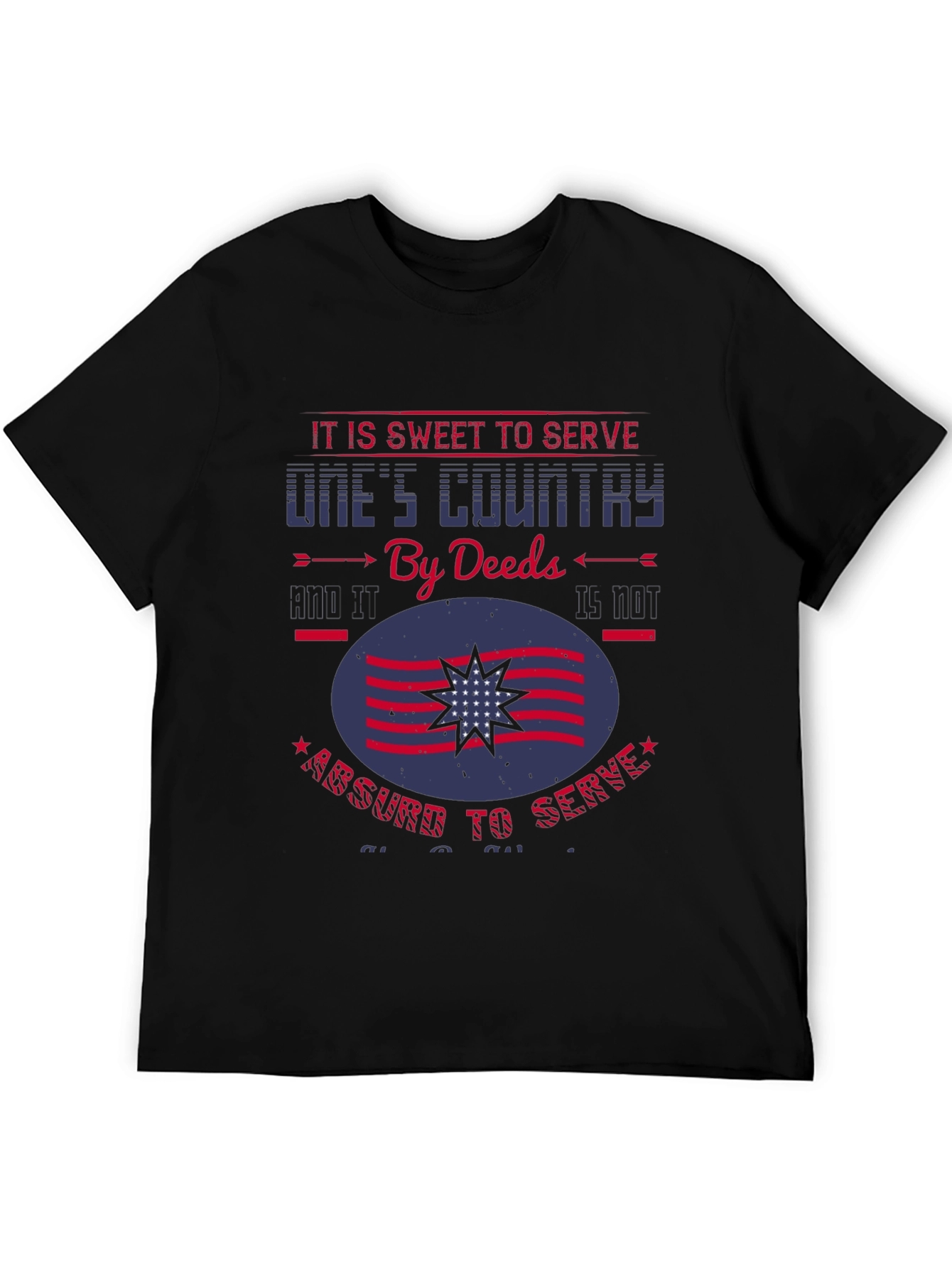 Patriotic Graphic Tee: Sweet to Serve