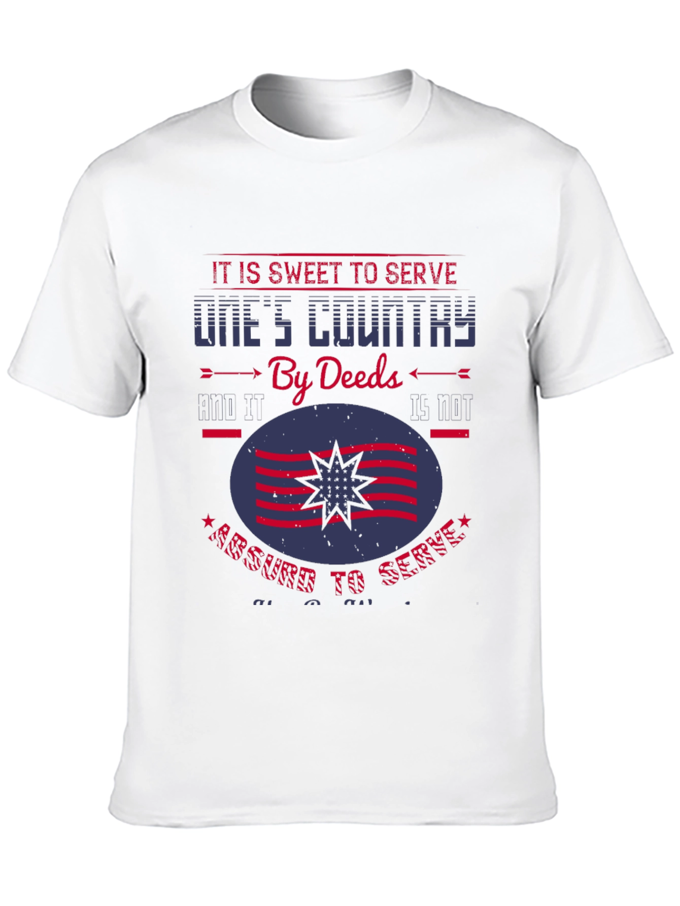 Patriotic Graphic Tee: Sweet to Serve