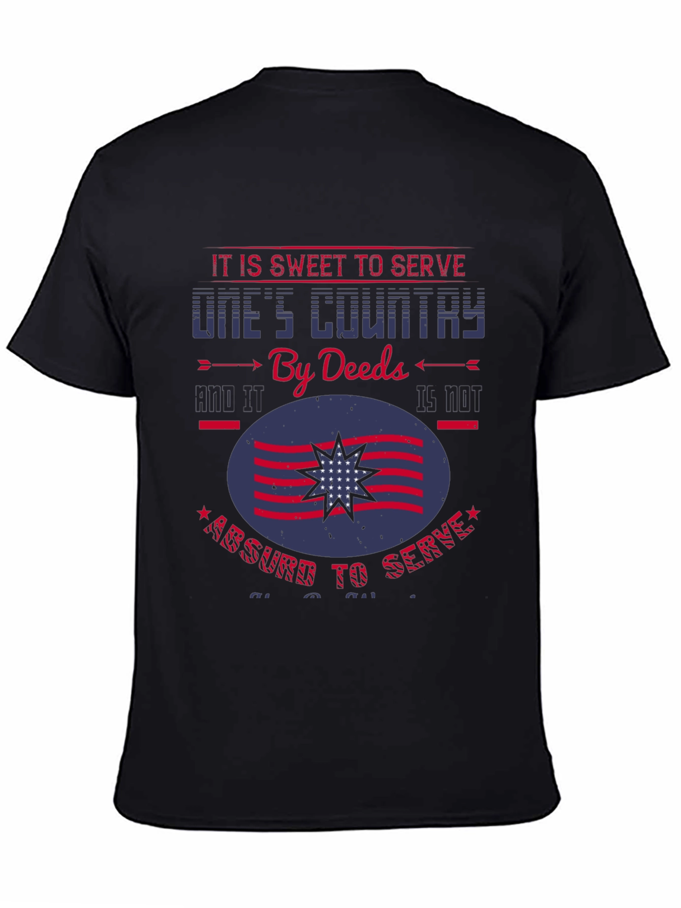 Patriotic Graphic Tee: Sweet to Serve