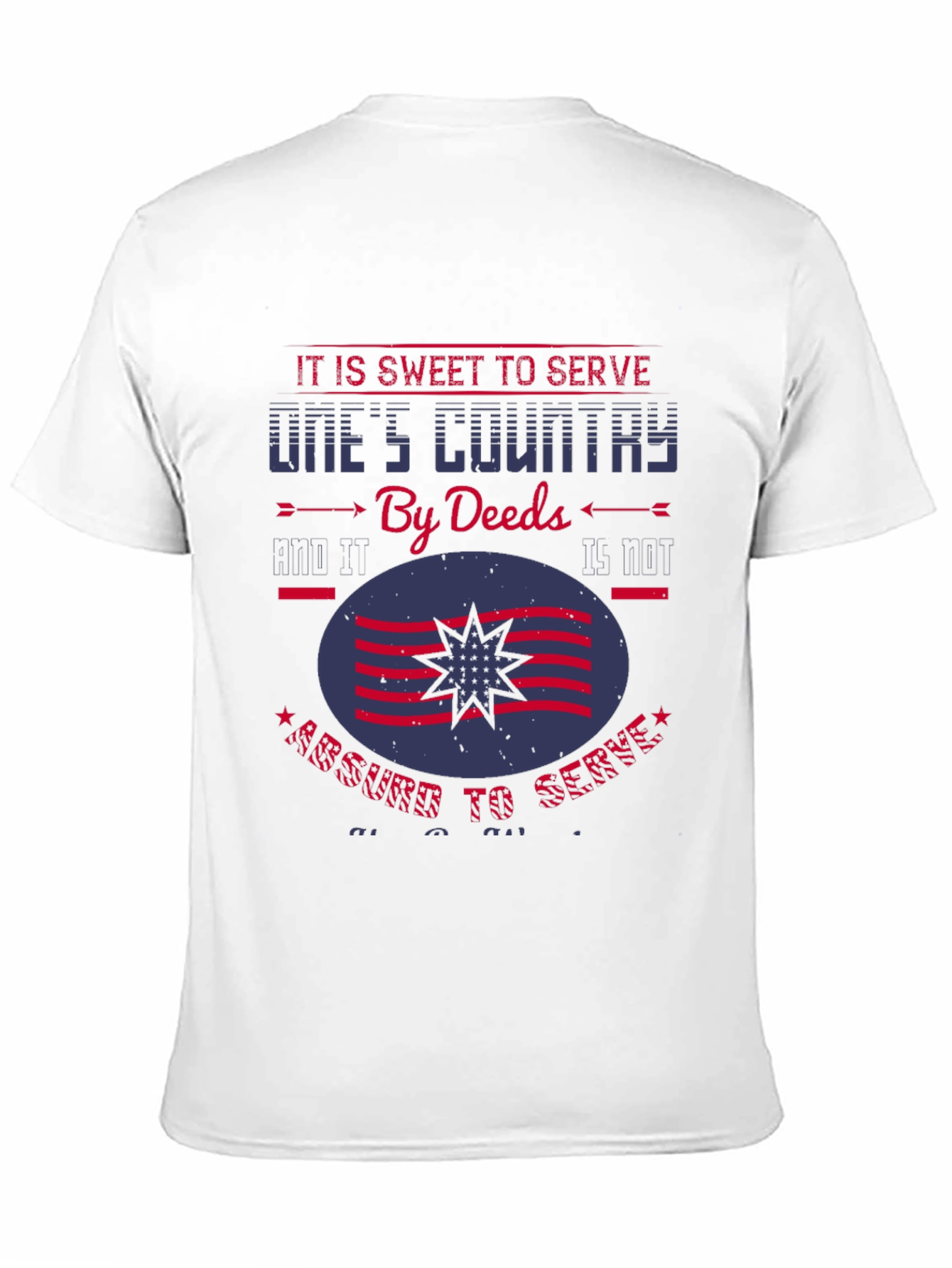 Patriotic Graphic Tee: Sweet to Serve