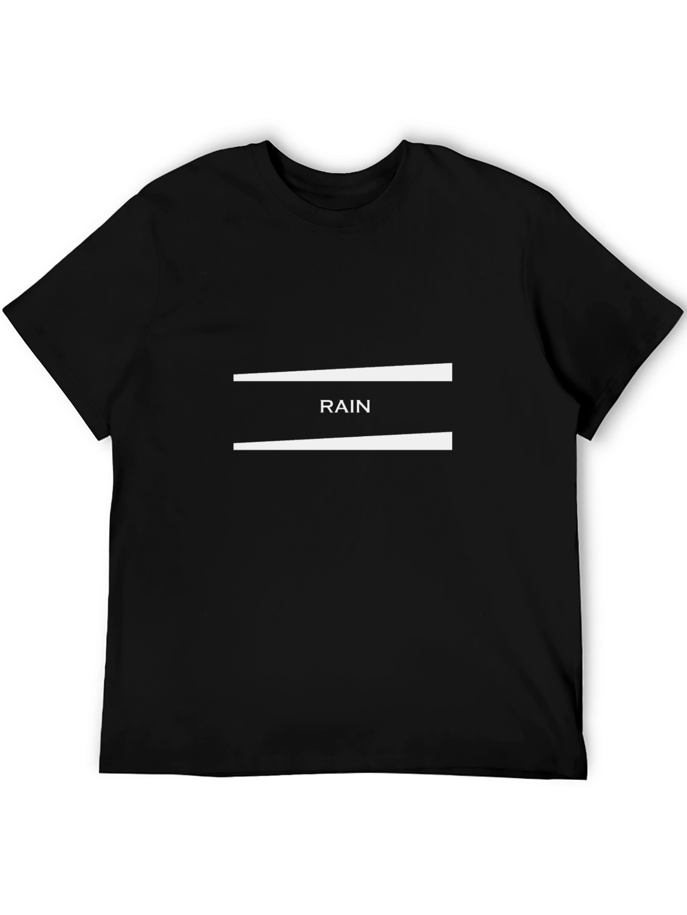 Black RAIN Graphic Tee - Casual Style