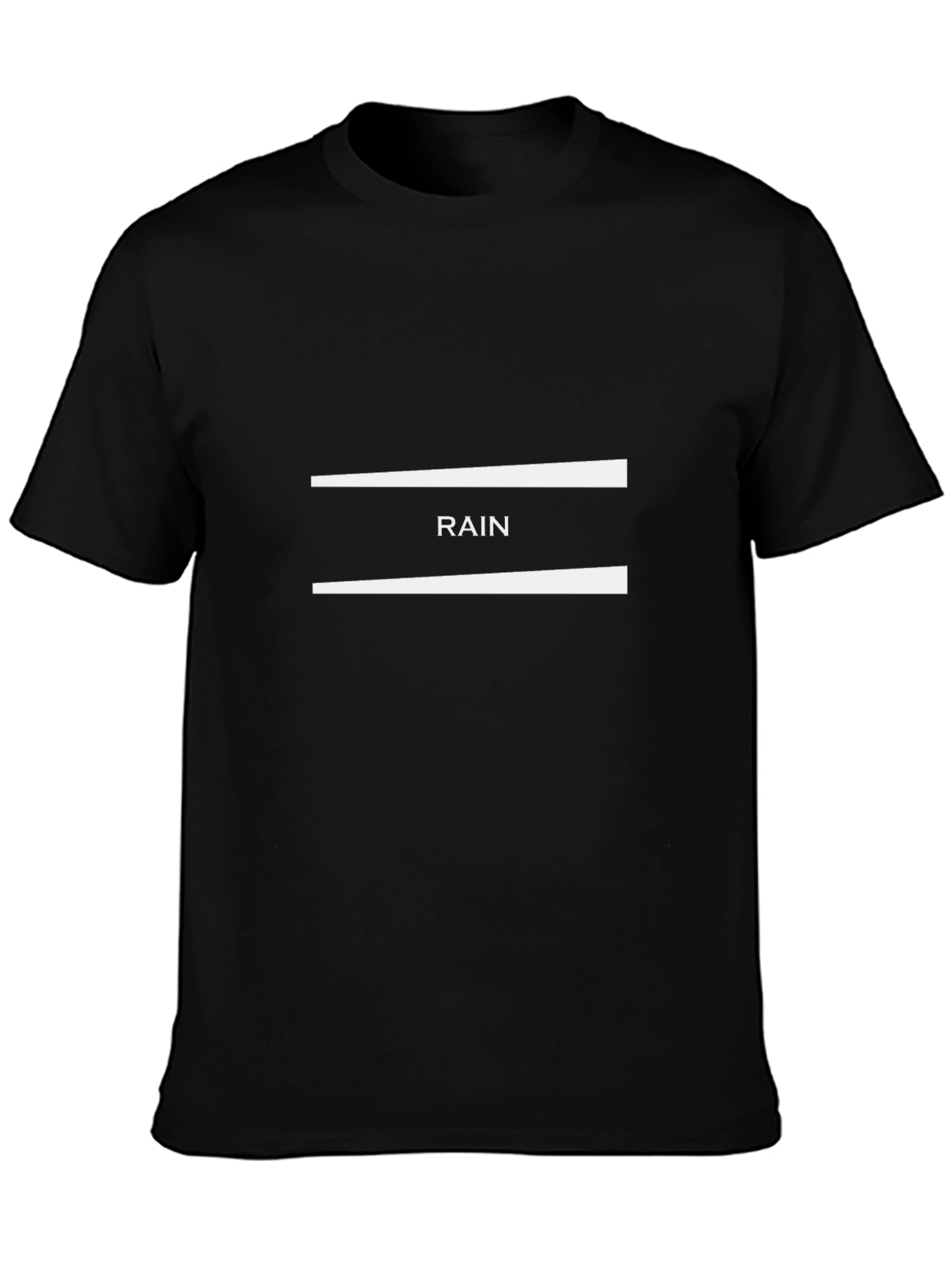 Black RAIN Graphic Tee - Casual Style