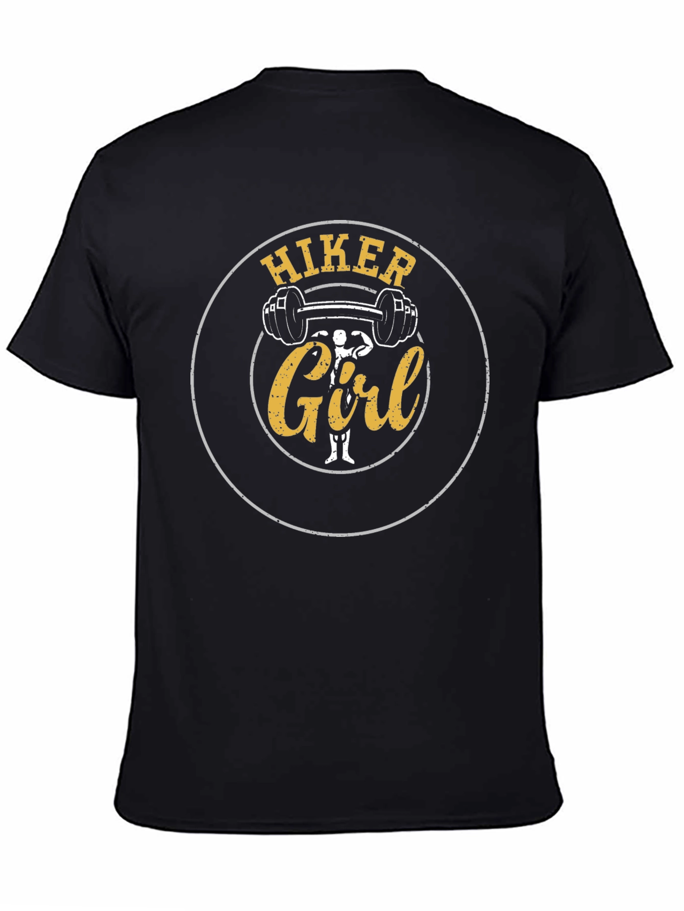 Hiker Girl Black T-Shirt