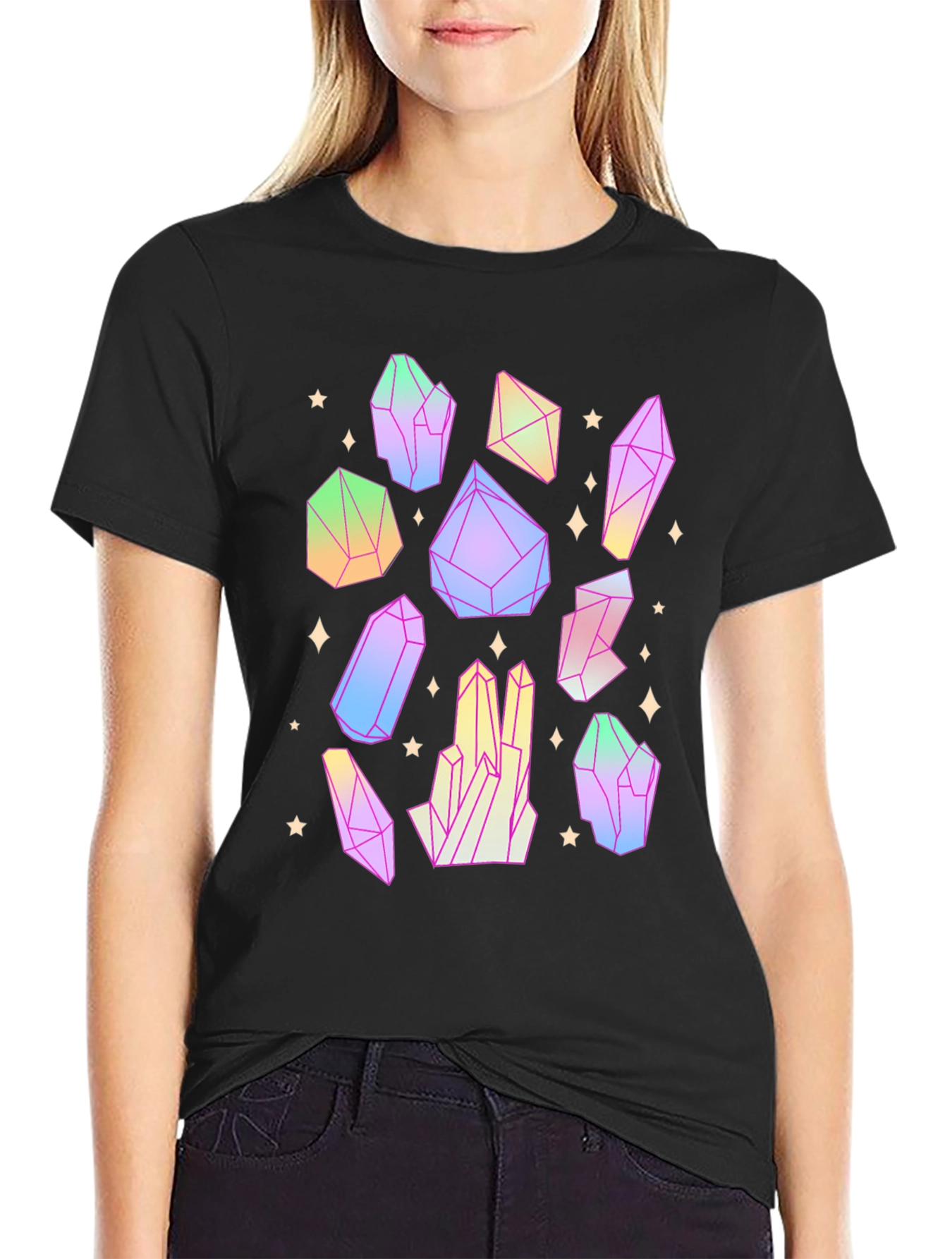 Crystal T-Shirt - Geometric Design