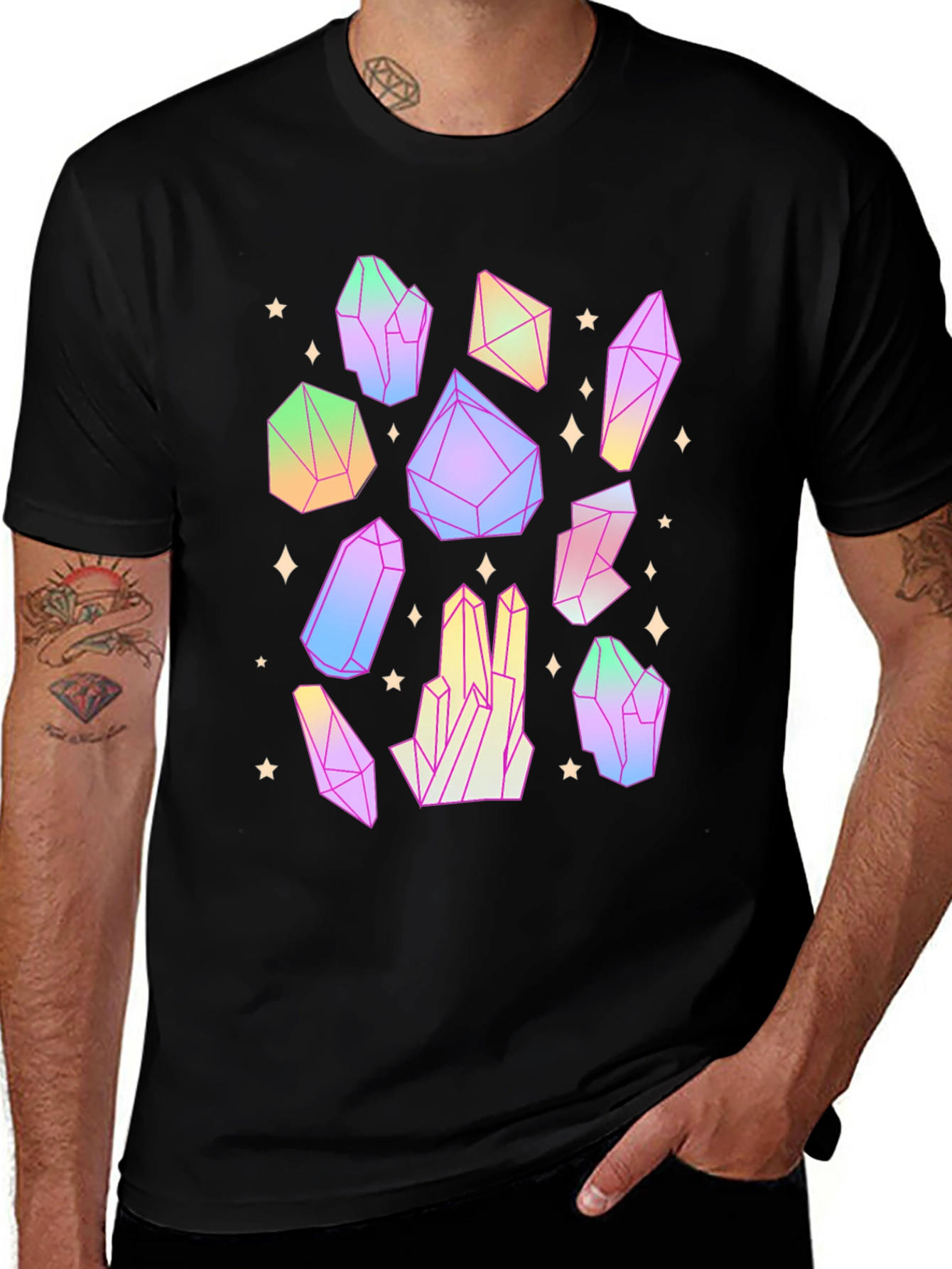 Crystal T-Shirt - Geometric Design