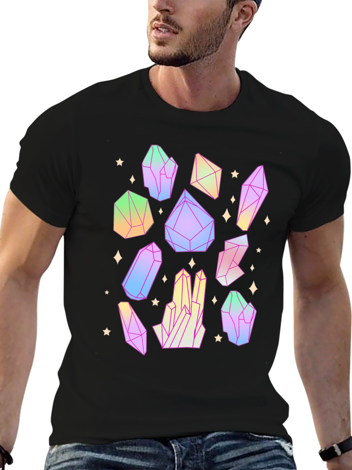 Crystal T-Shirt - Geometric Design
