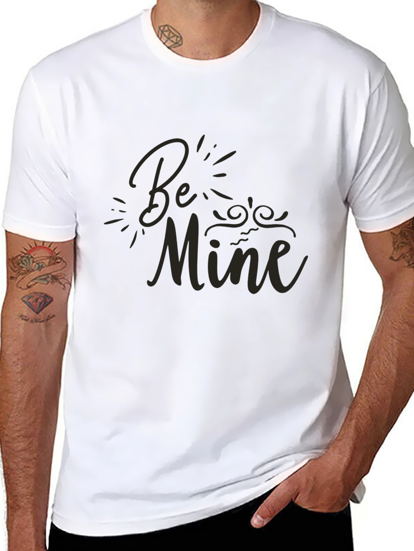 Be Mine T-Shirt - Stylish Black Tee
