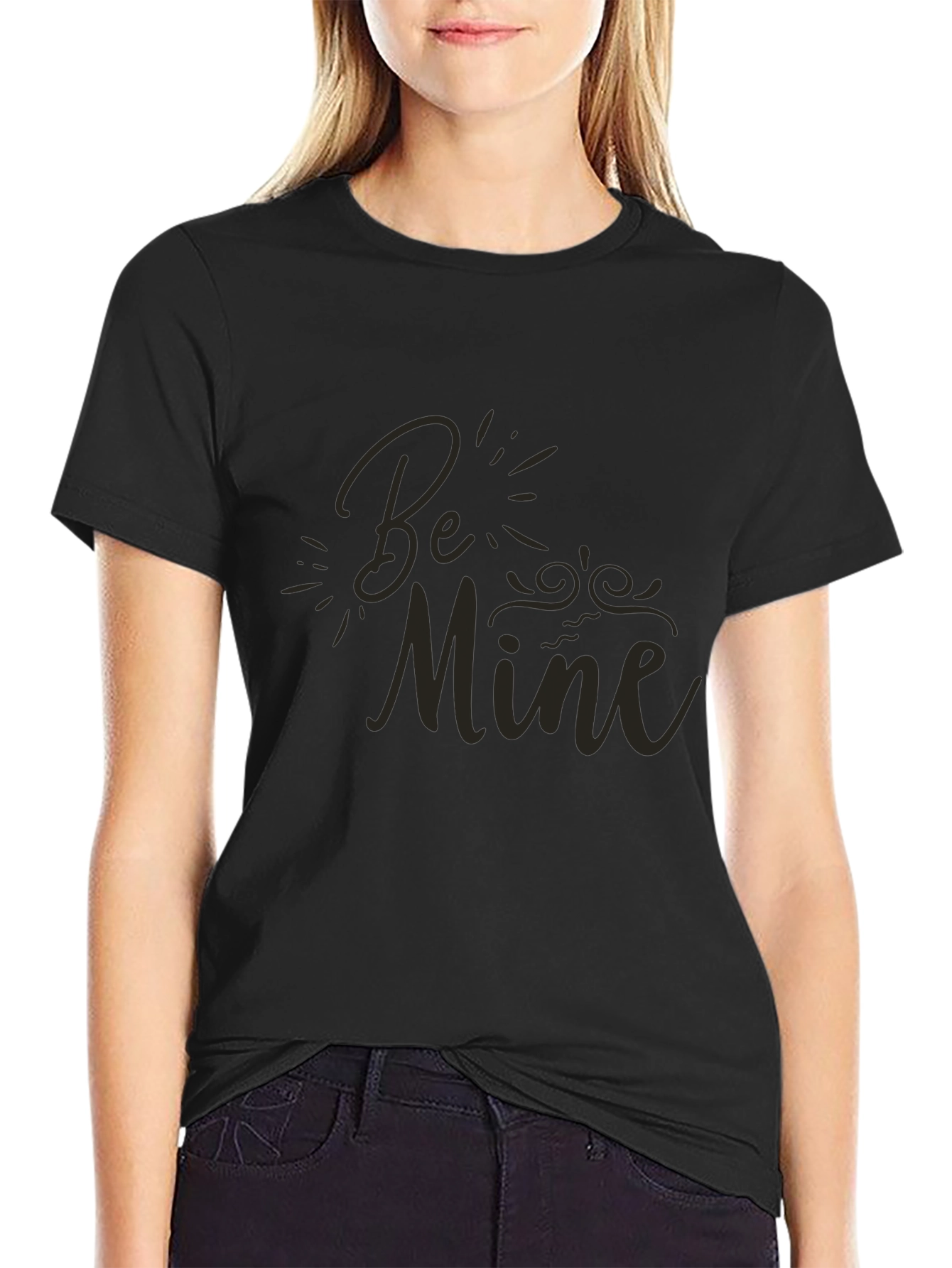 Be Mine T-Shirt - Stylish Black Tee