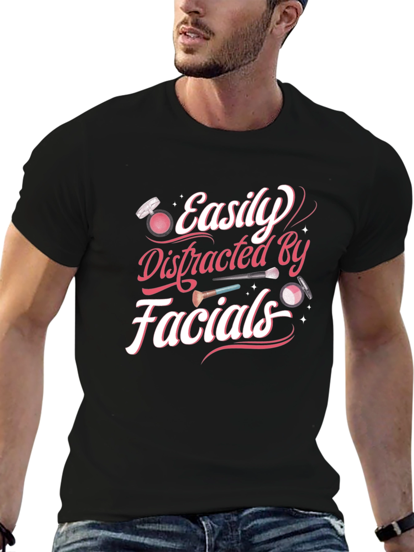 Easily Distracted By Facials T-Shirt