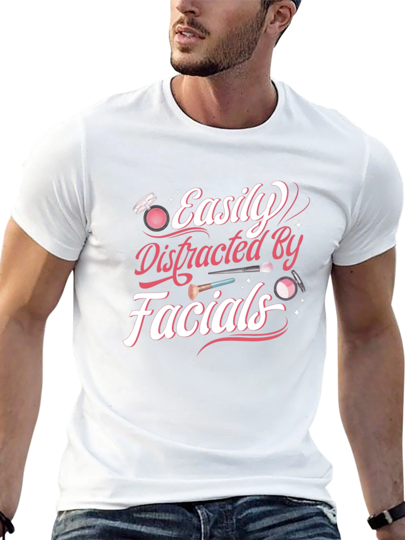 Easily Distracted By Facials T-Shirt