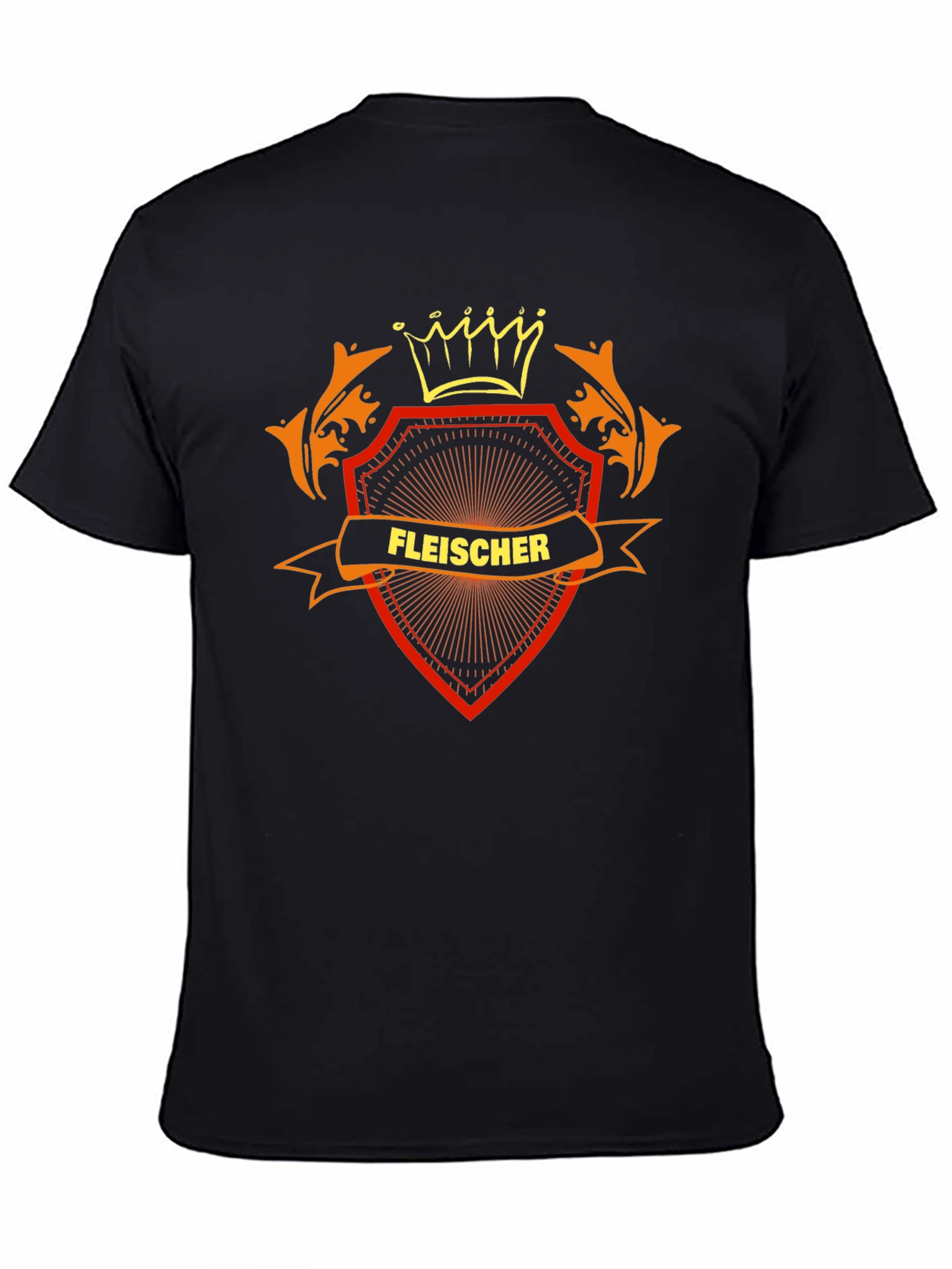 Fleischer Family Crest Black T-Shirt