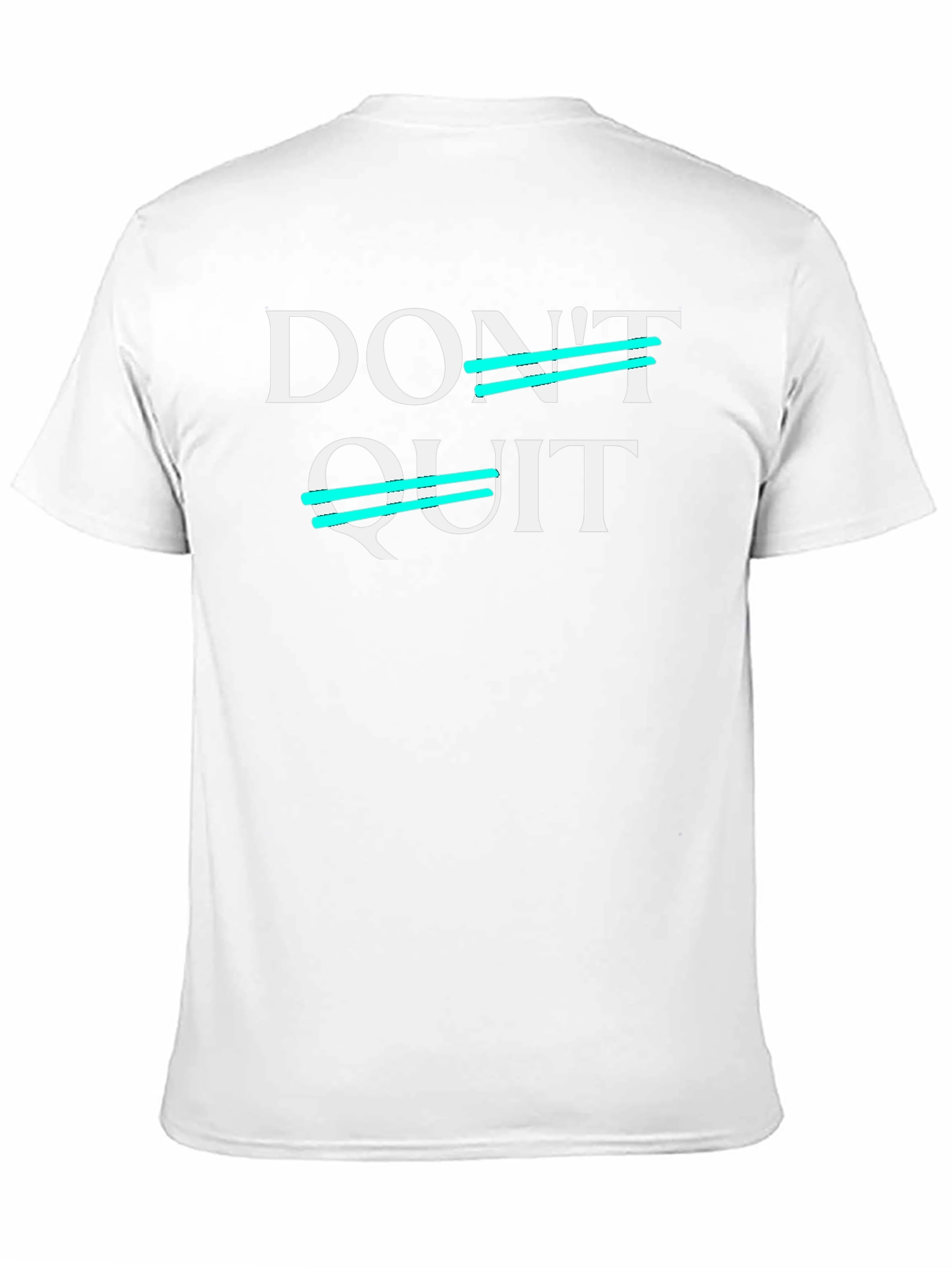 Dont Quit Motivation T-Shirt - Black