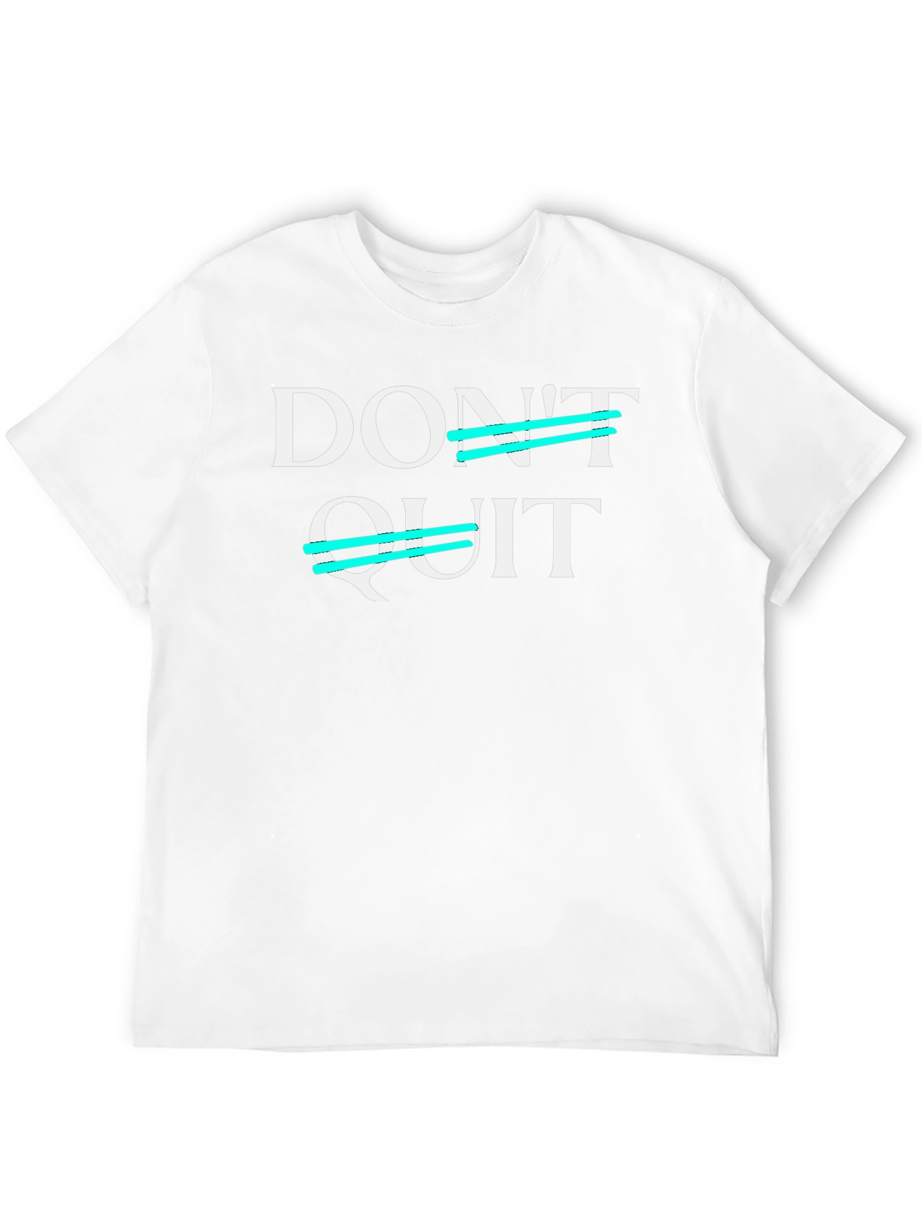 Dont Quit Motivation T-Shirt - Black