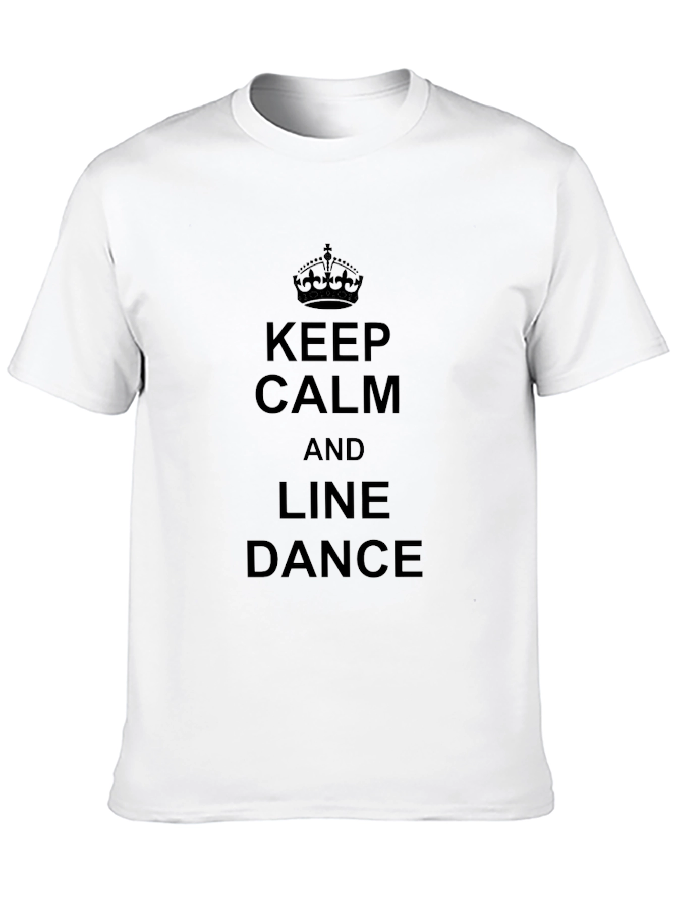 Keep Calm and Line Dance Black T-Shirt