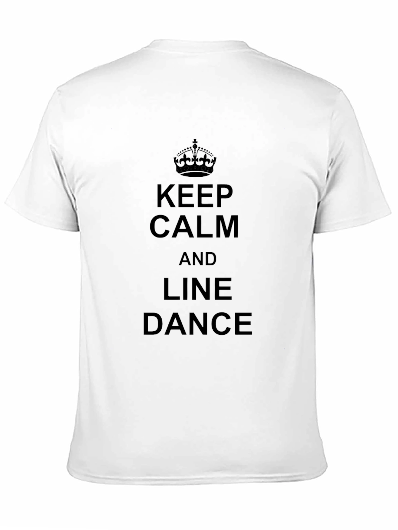 Keep Calm and Line Dance Black T-Shirt