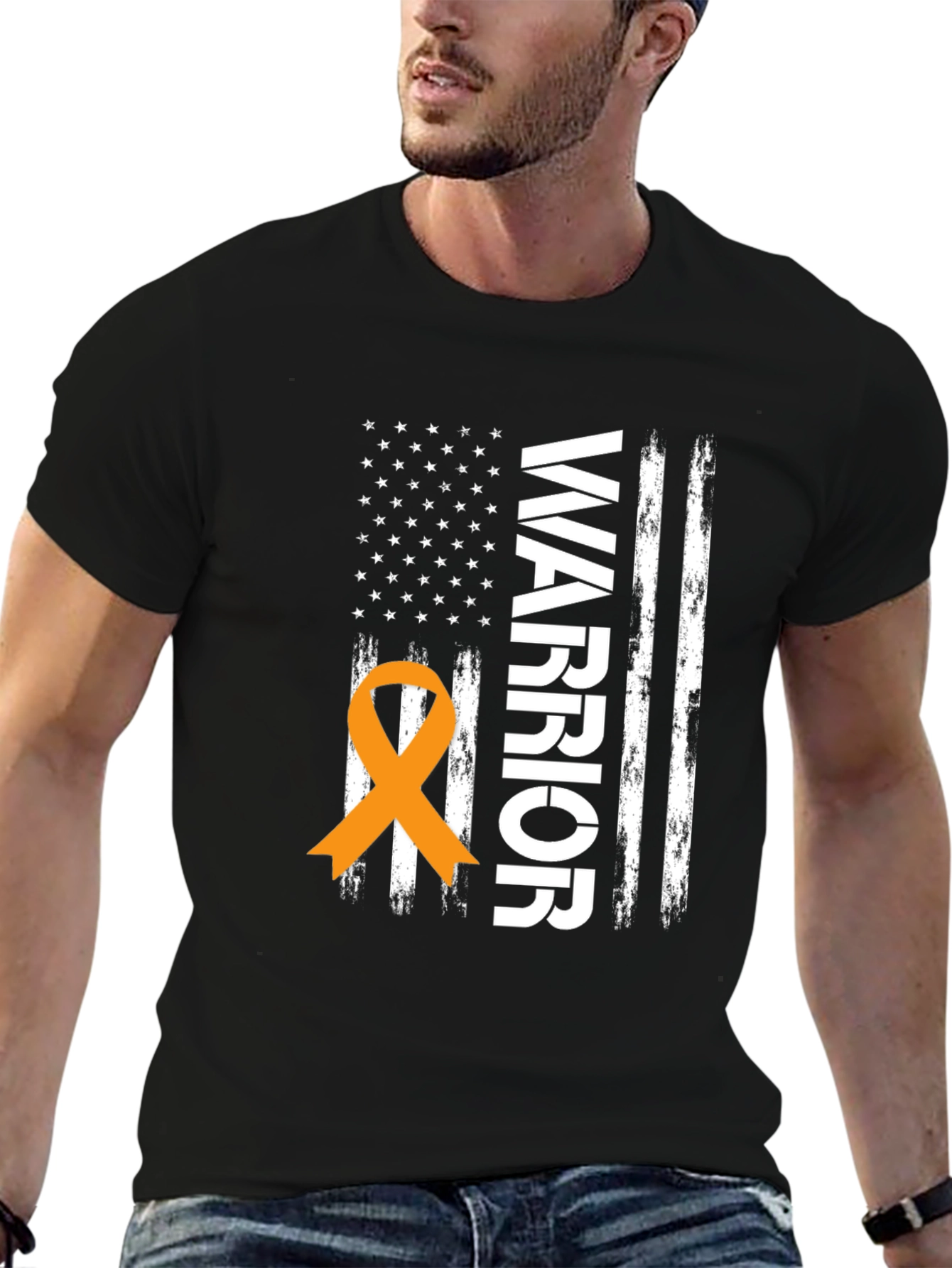 Warrior Ribbon Flag Graphic Tee