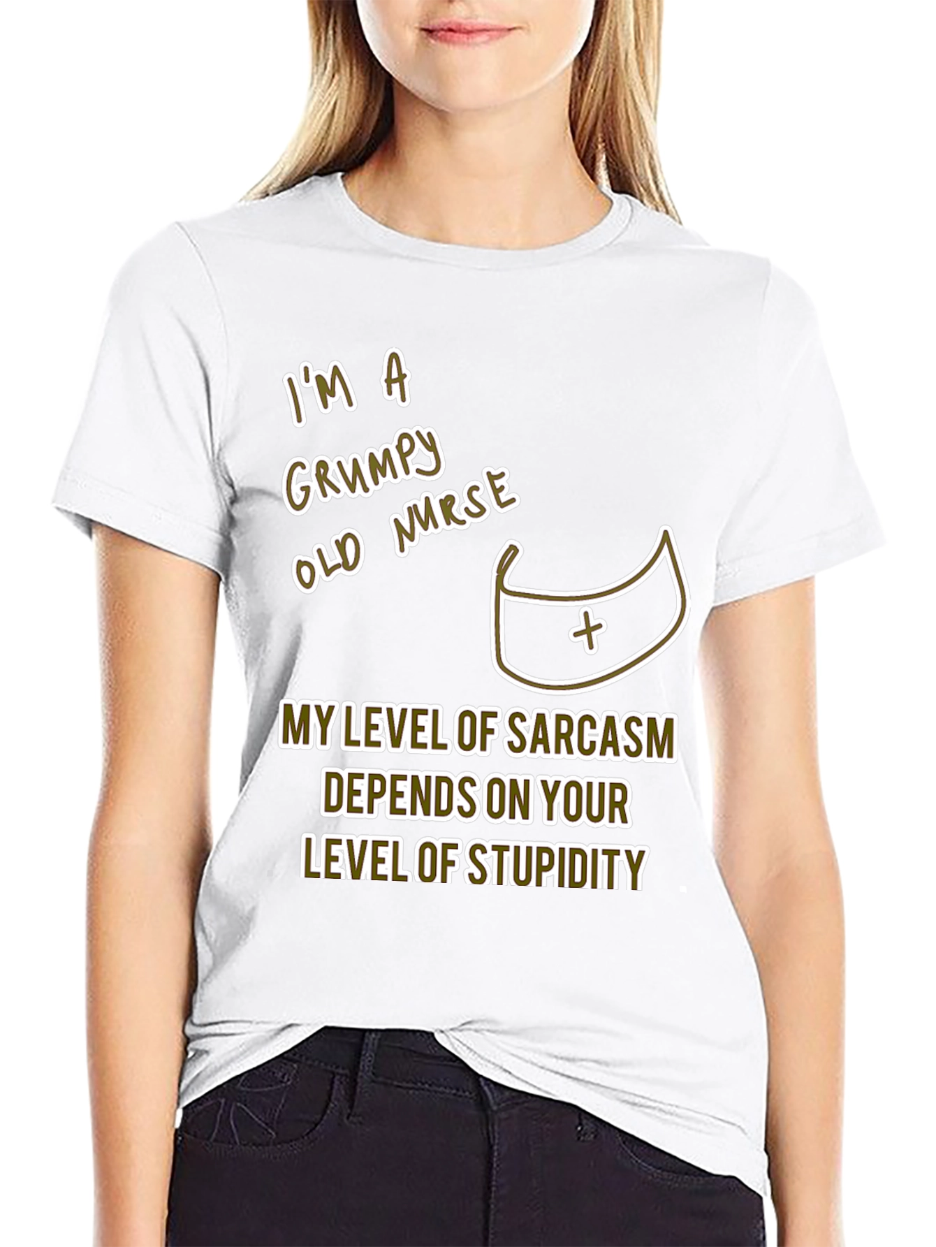 Grumpy Nurse T-Shirt Sarcastic Humor Tee