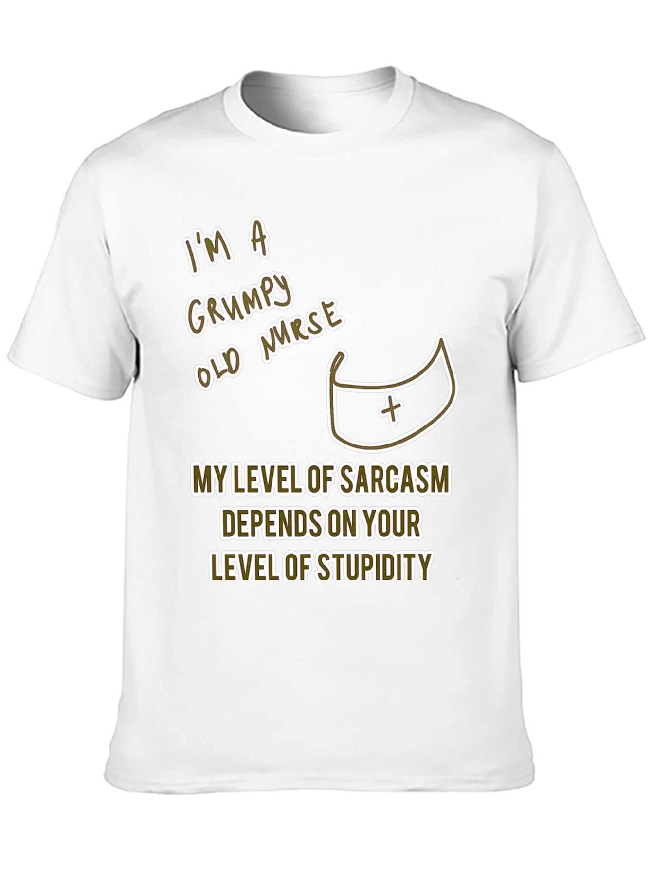 Grumpy Nurse T-Shirt Sarcastic Humor Tee