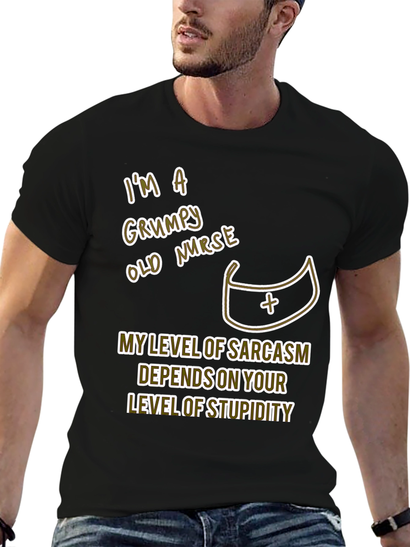 Grumpy Nurse T-Shirt Sarcastic Humor Tee