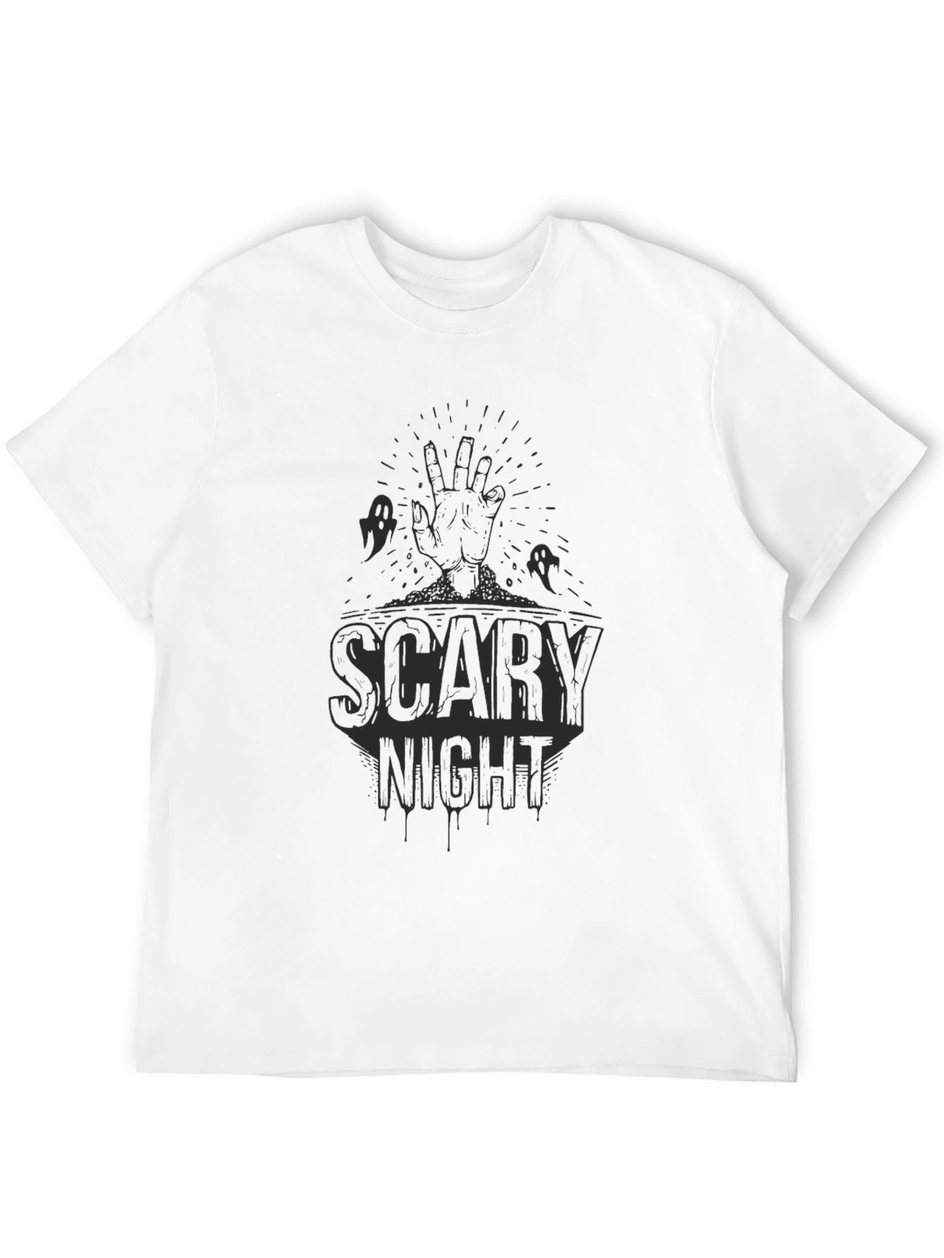 Scary Night Halloween Graphic Tee
