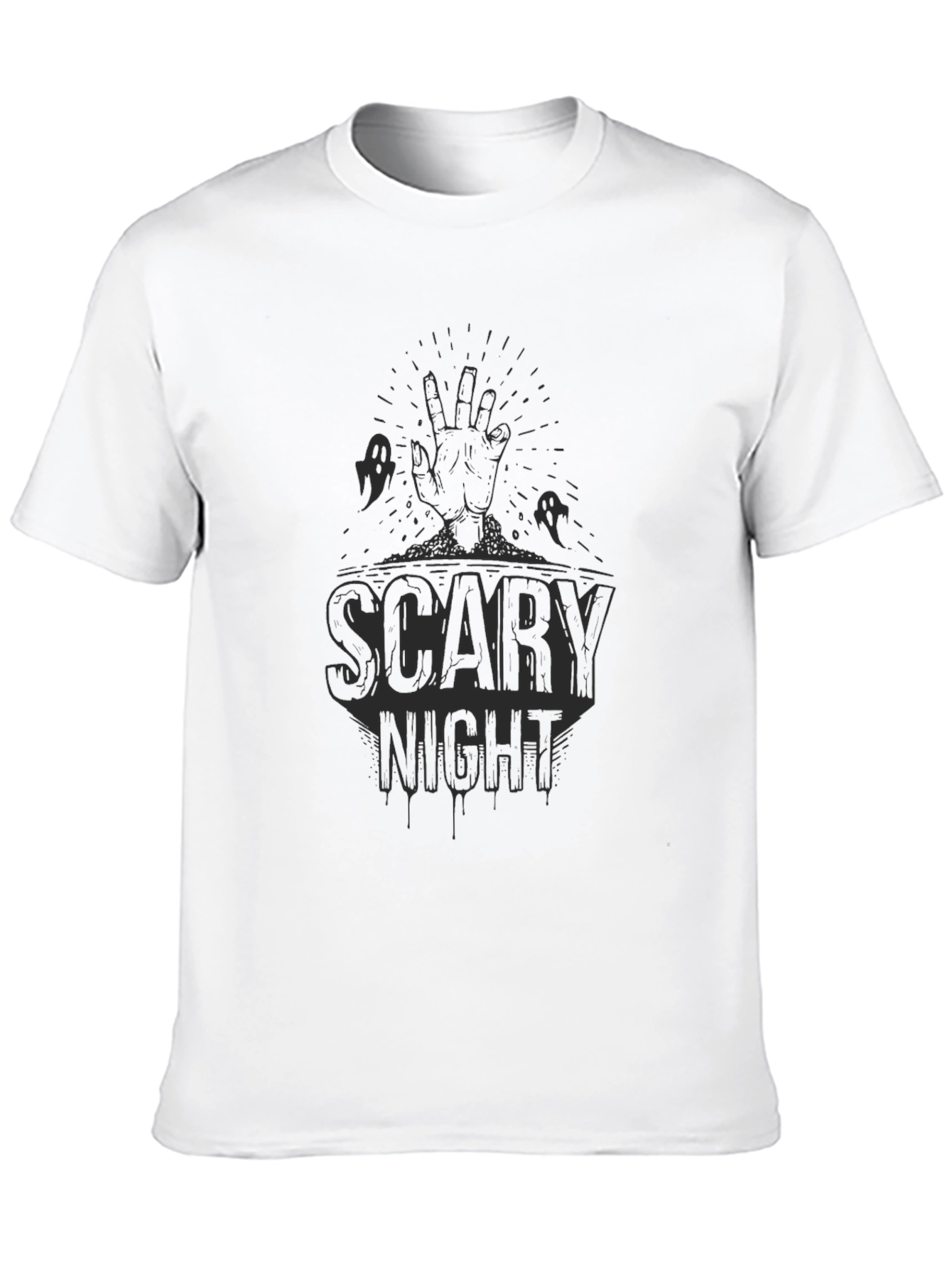 Scary Night Halloween Graphic Tee