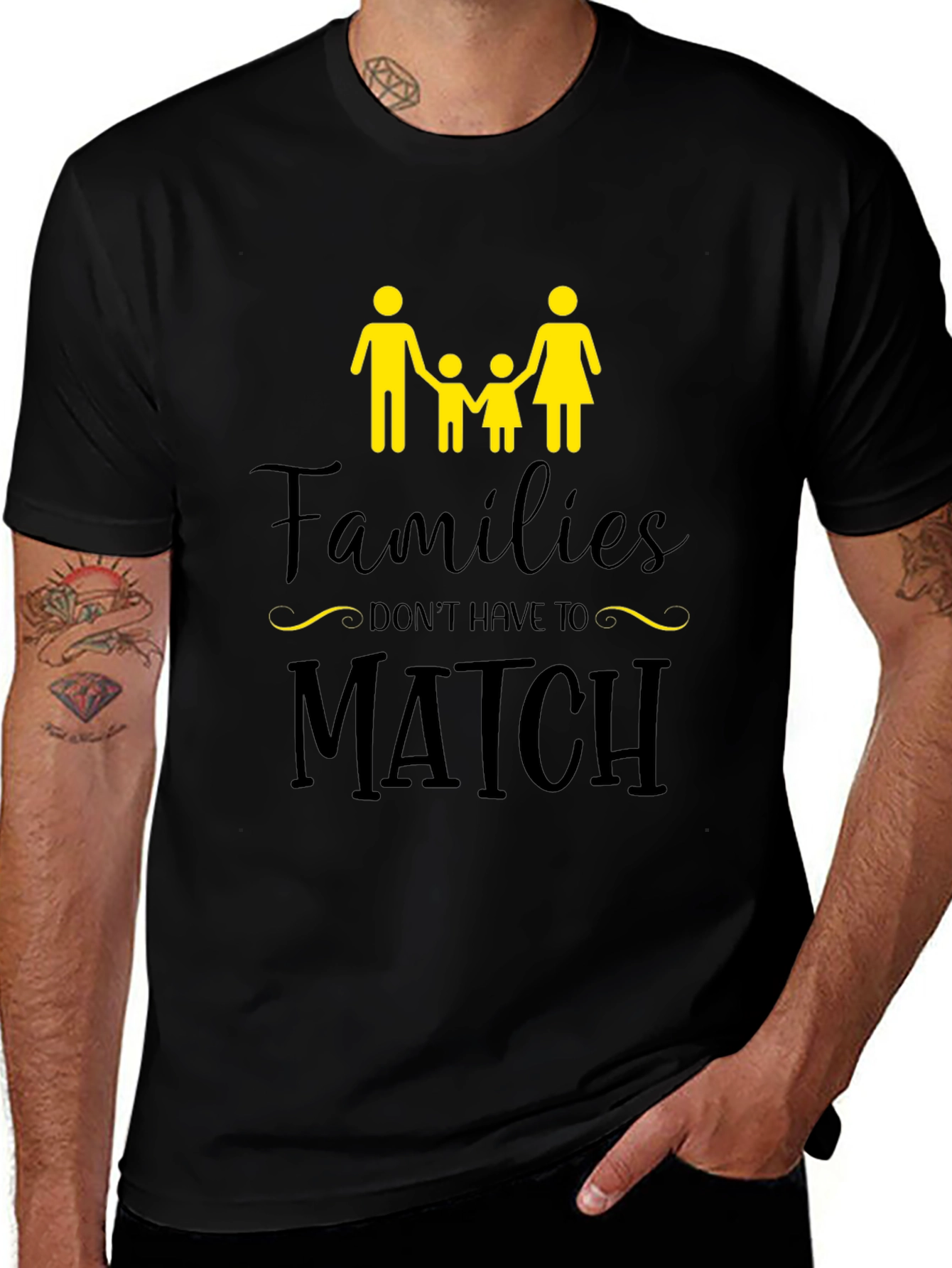 Families Dont Have to Match T-Shirt