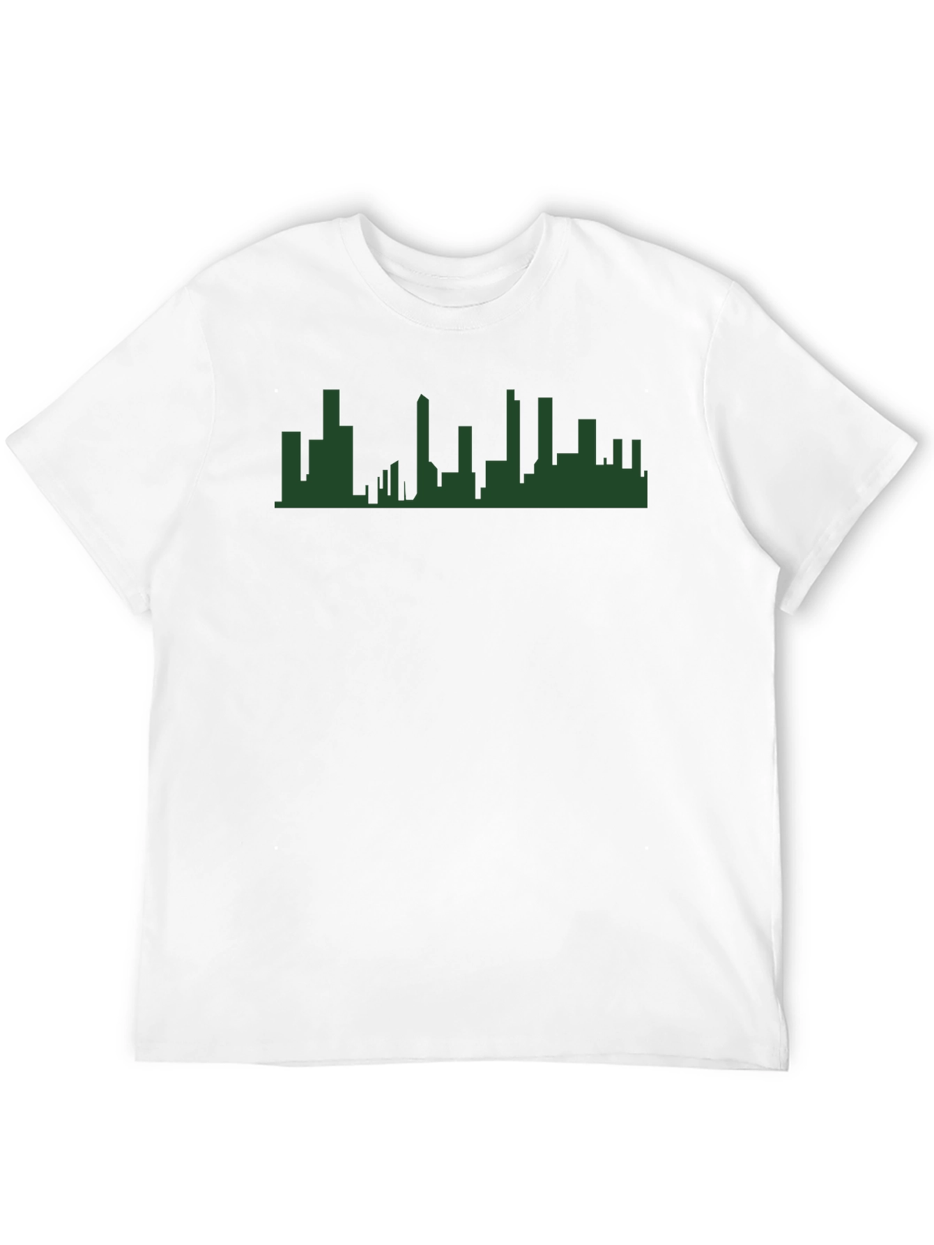 Cityscape Silhouette Graphic Tee - Modern Urban Style