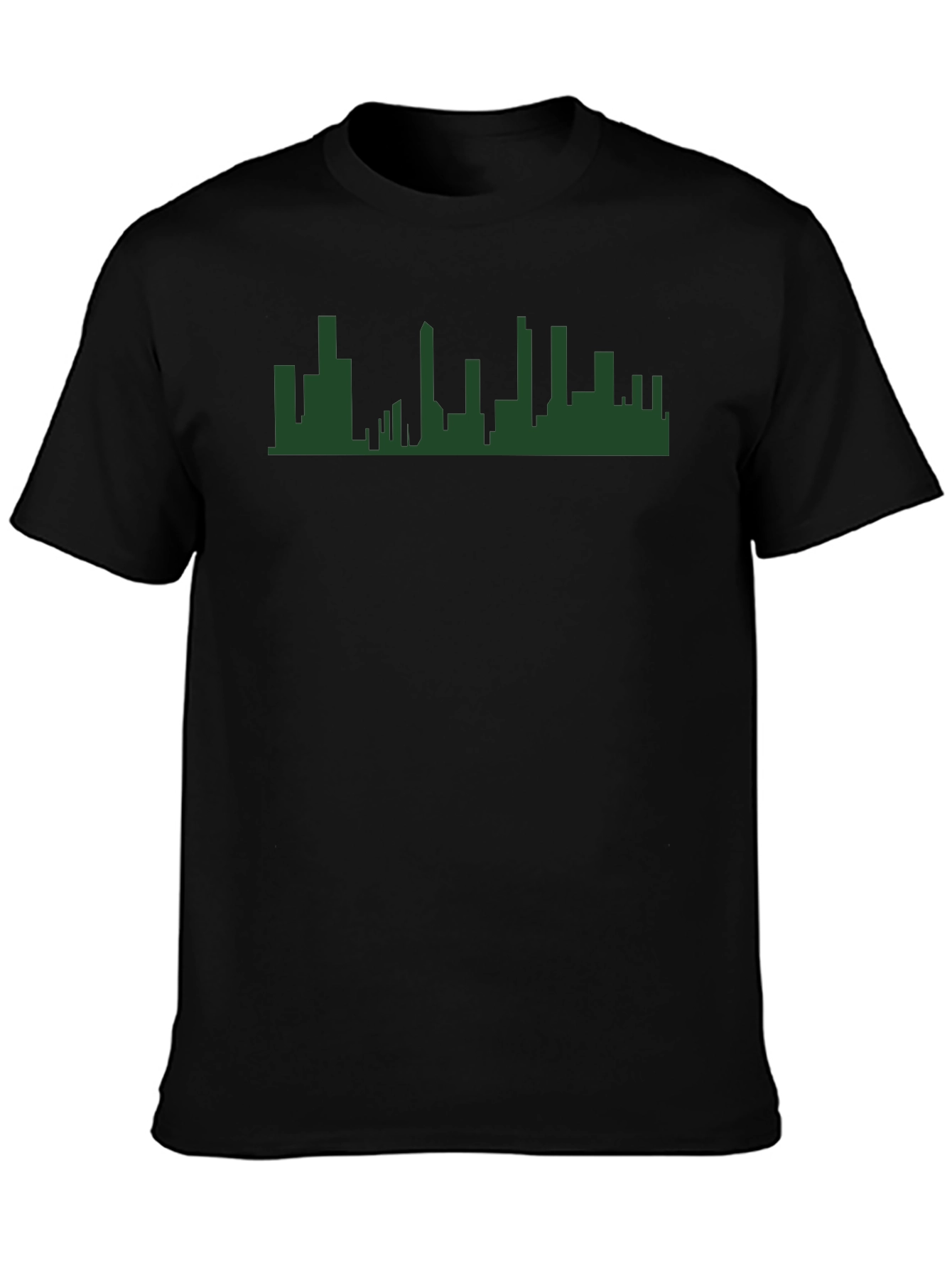 Cityscape Silhouette Graphic Tee - Modern Urban Style