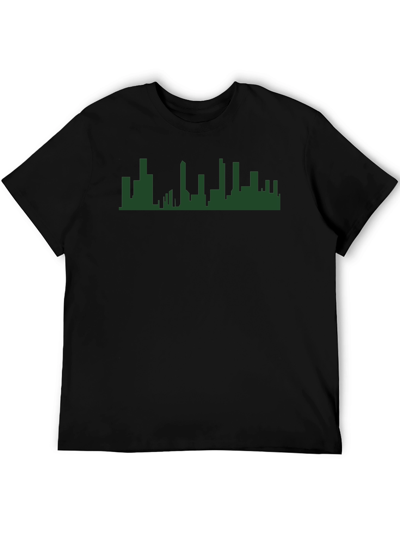 Cityscape Silhouette Graphic Tee - Modern Urban Style