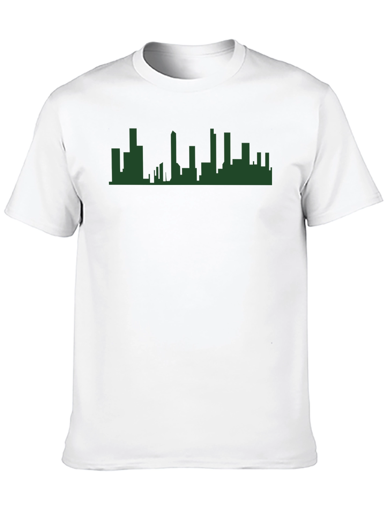 Cityscape Silhouette Graphic Tee - Modern Urban Style