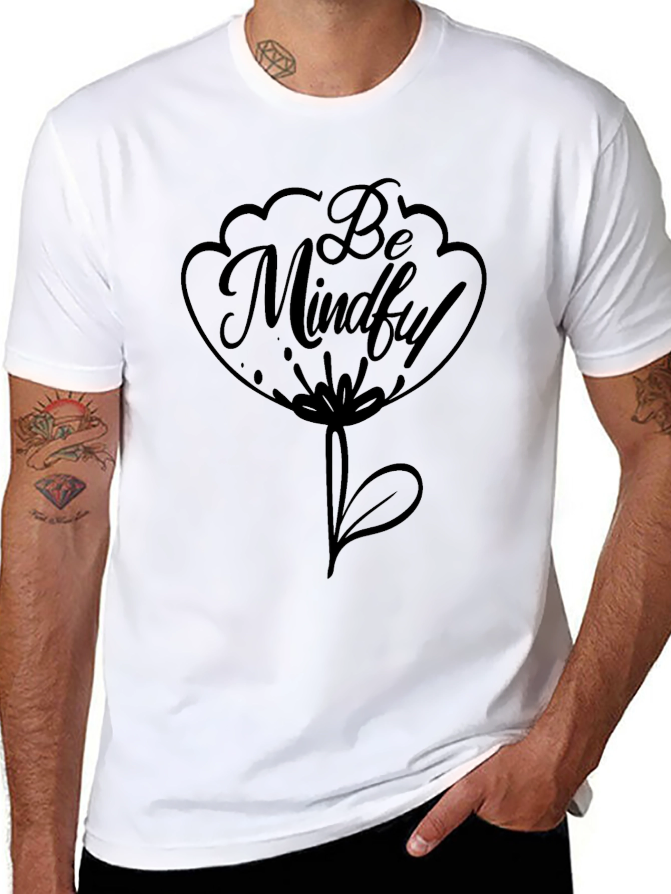 Mindful Black Graphic Tee