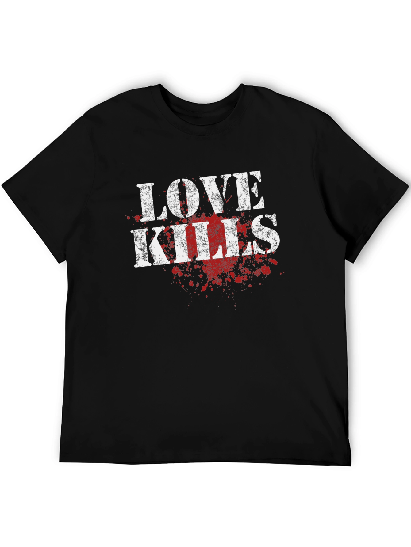 Love Kills Graphic T-Shirt - Black Cotton Tee