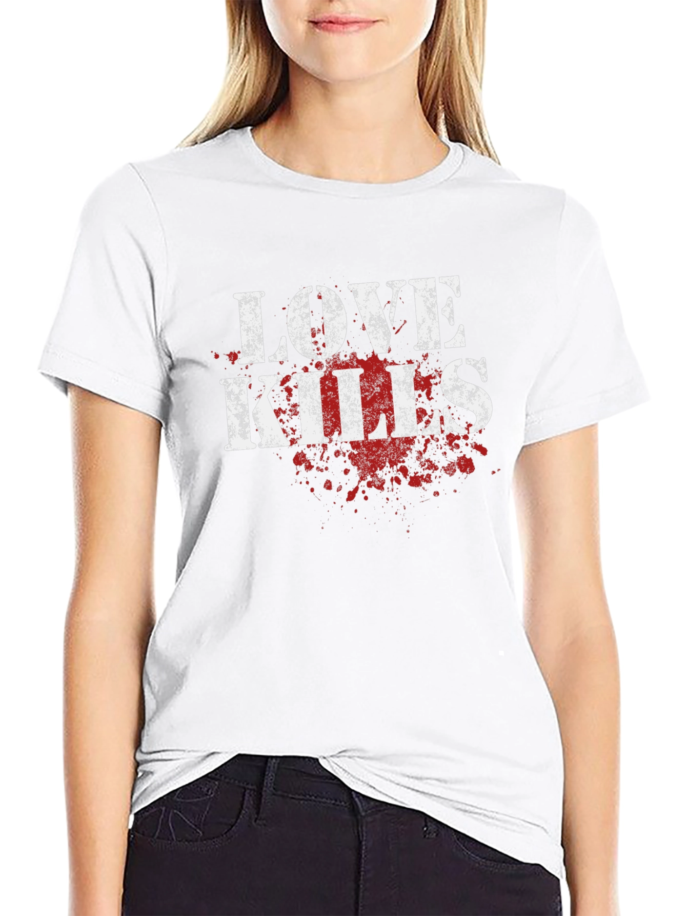 Love Kills Graphic T-Shirt - Black Cotton Tee