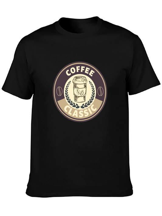 Classic Coffee Graphic Tee - Soft Cotton Blend