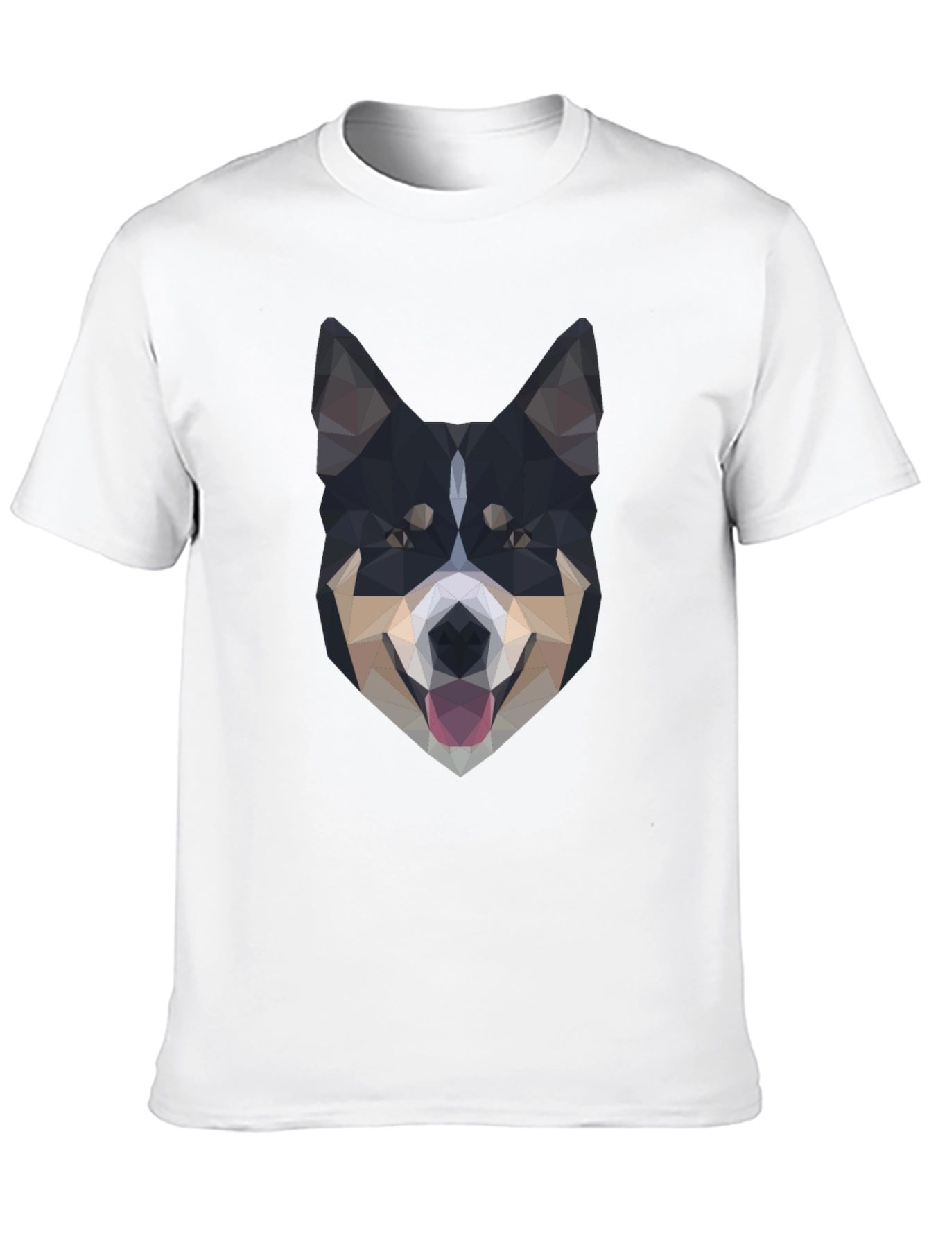 Geometric Dog T-Shirt - Modern Art Tee