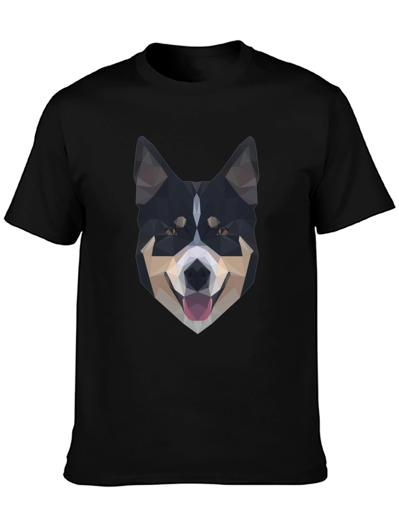 Geometric Dog T-Shirt - Modern Art Tee