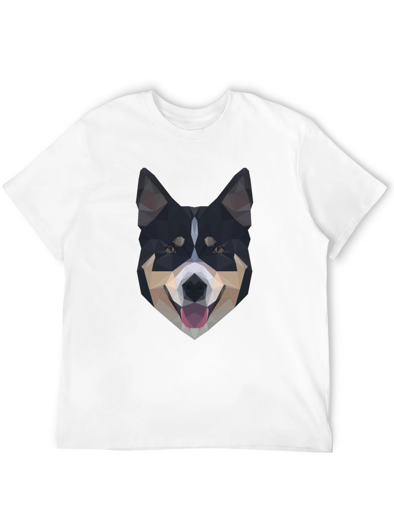 Geometric Dog T-Shirt - Modern Art Tee