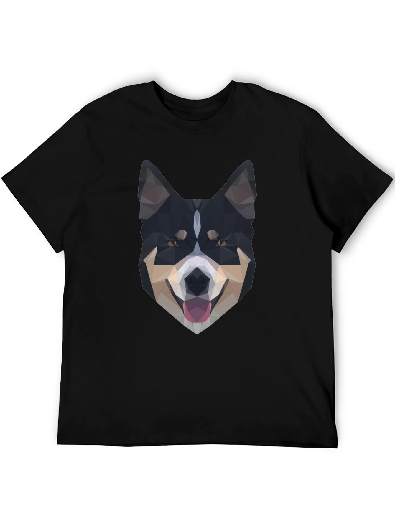 Geometric Dog T-Shirt - Modern Art Tee