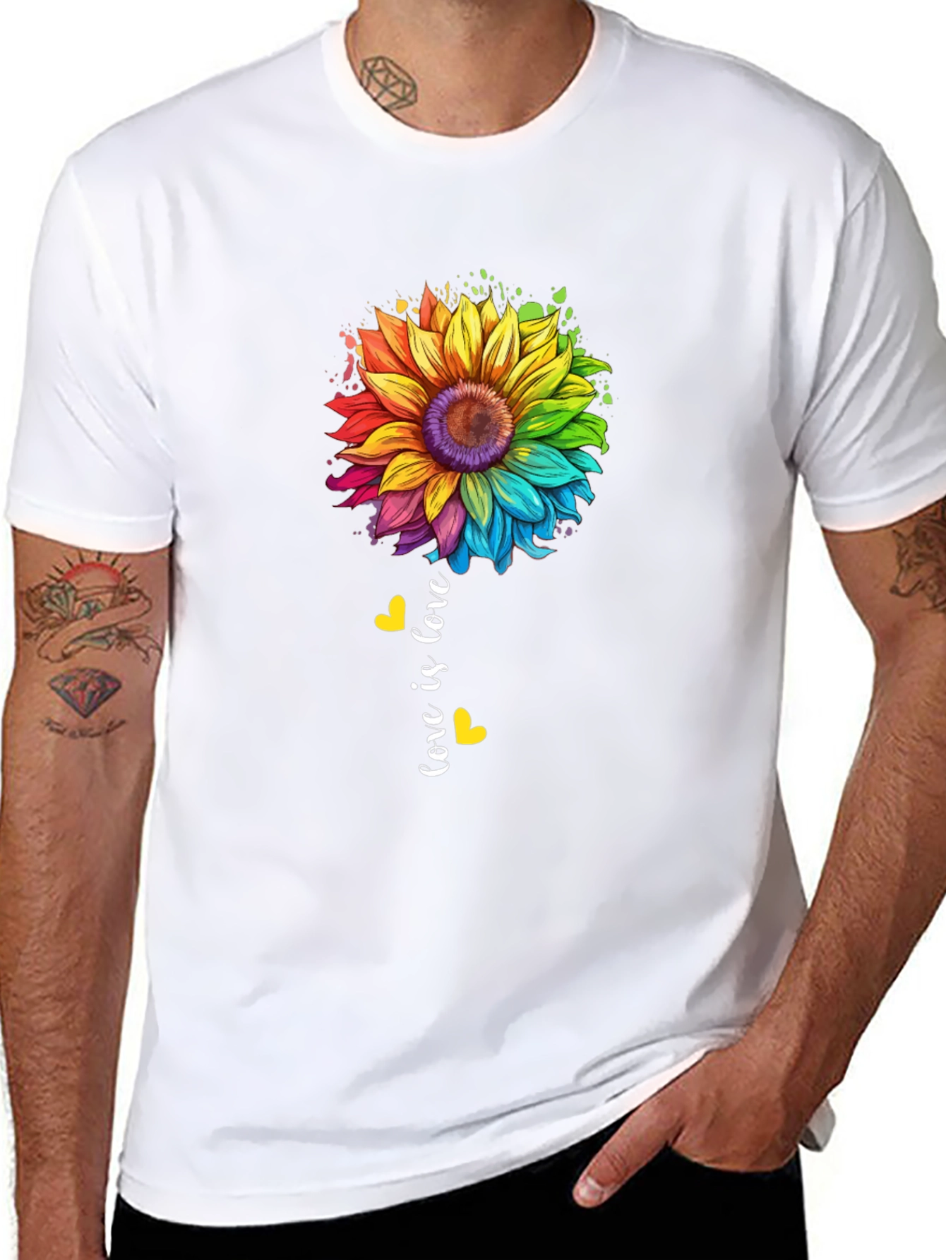 Love is Love Sunflower Pride Tee