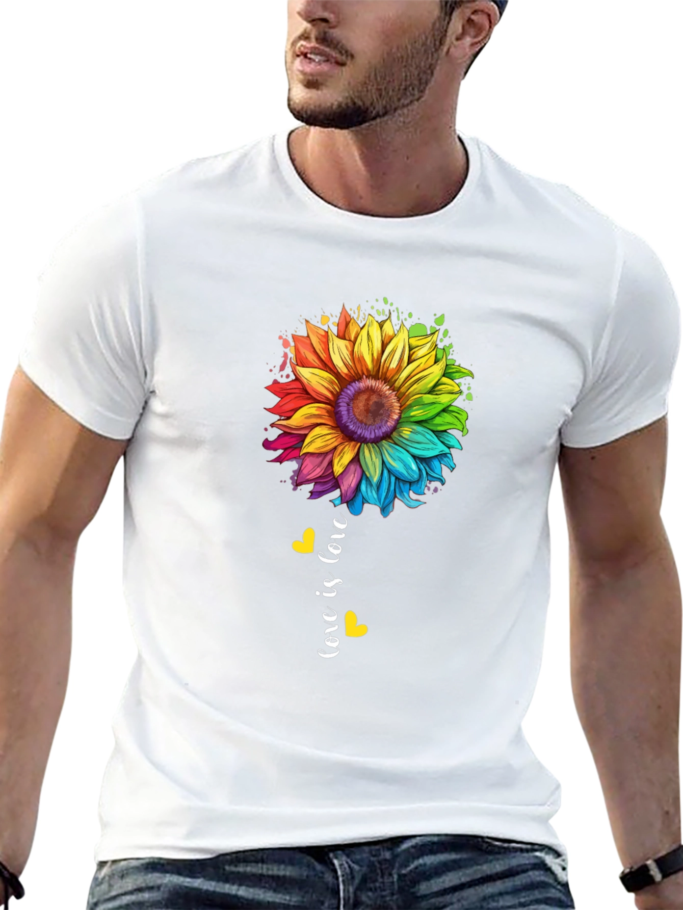 Love is Love Sunflower Pride Tee