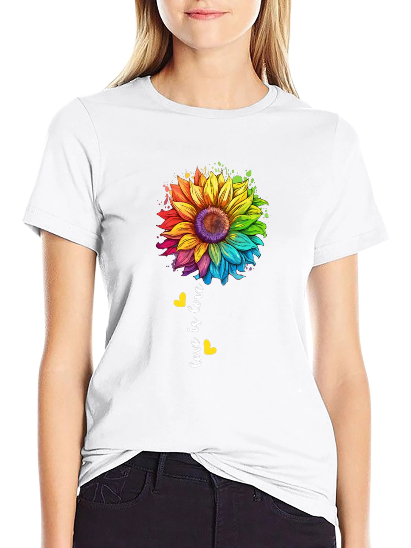 Love is Love Sunflower Pride Tee