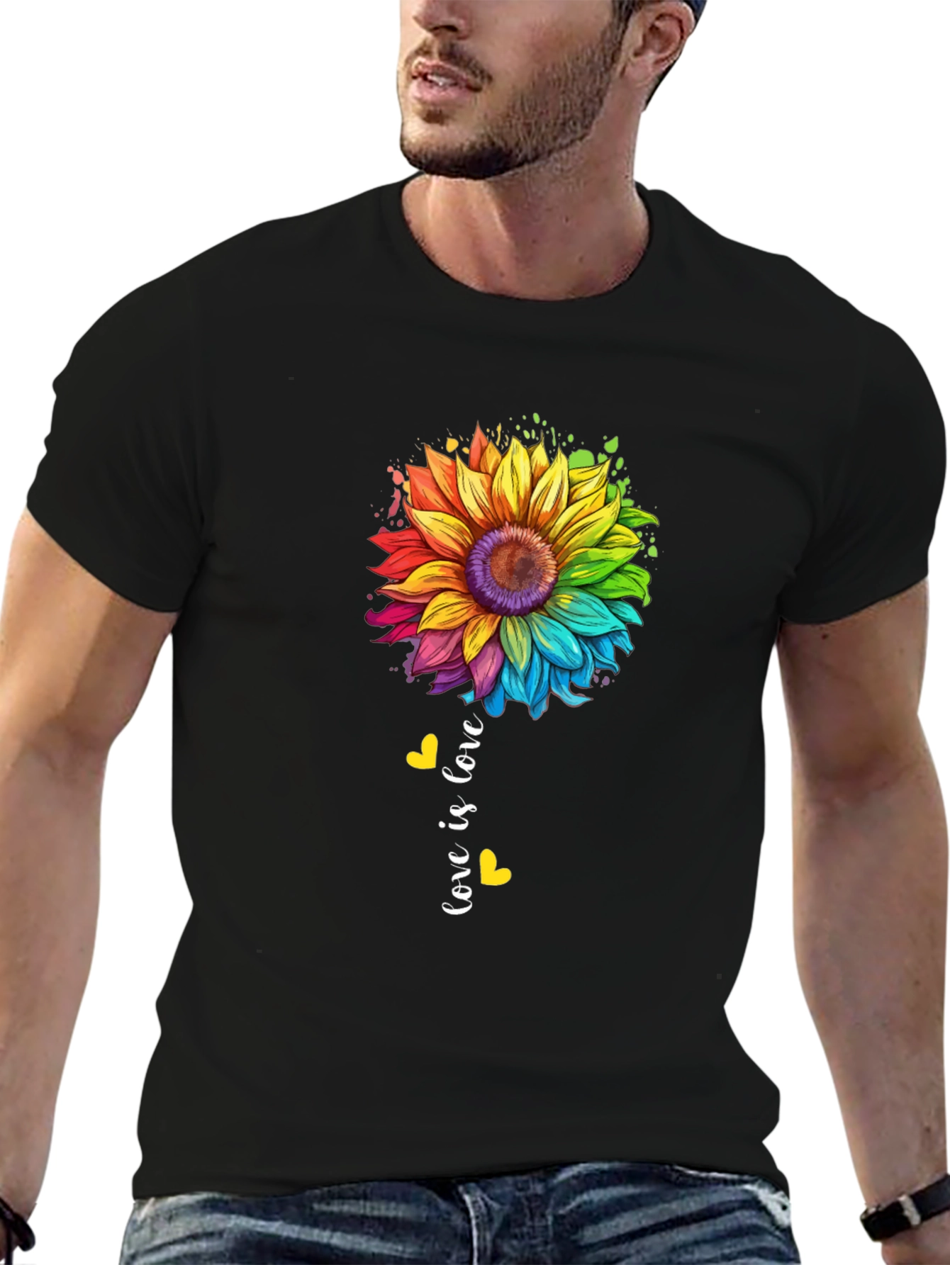 Love is Love Sunflower Pride Tee