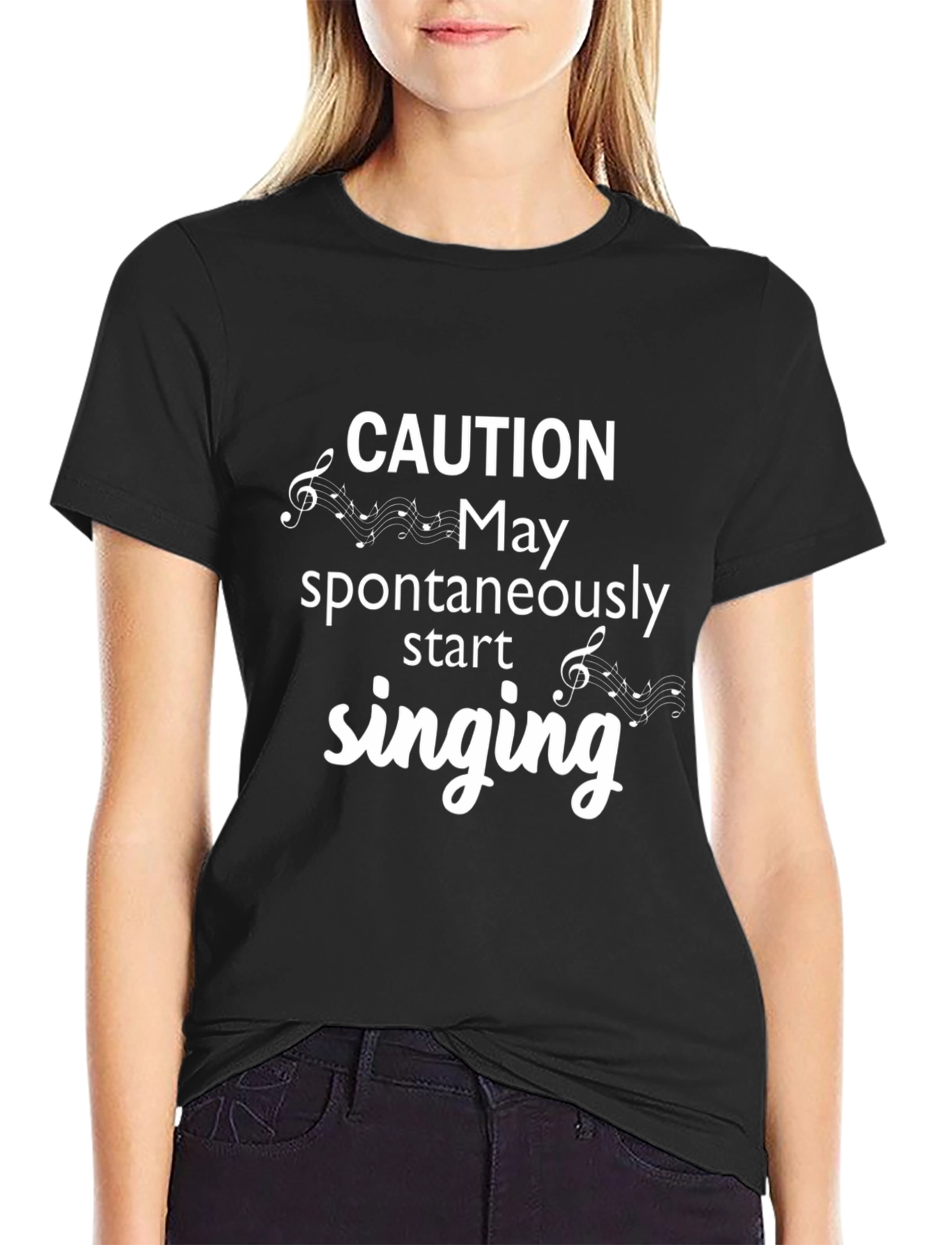 Caution May Spontaneously Start Singing T-Shirt