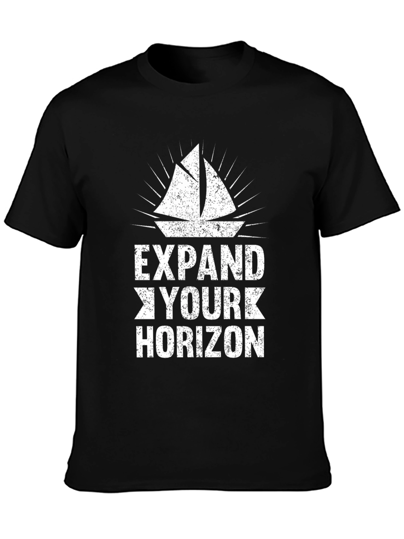 Expand Your Horizon Graphic T-Shirt - Black