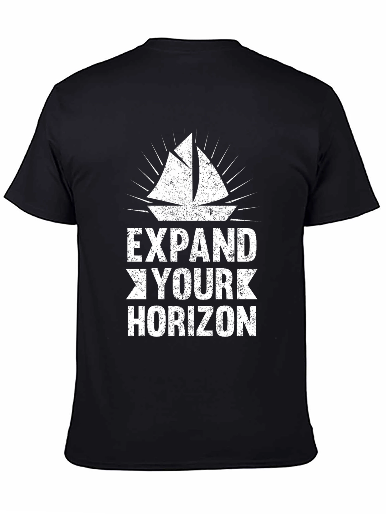 Expand Your Horizon Graphic T-Shirt - Black